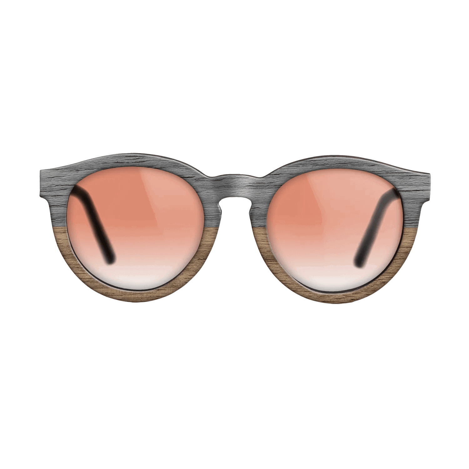 Grey Walnut Tophalf - The Rebel - Round - 2088- Noir - SIRIS wood optic