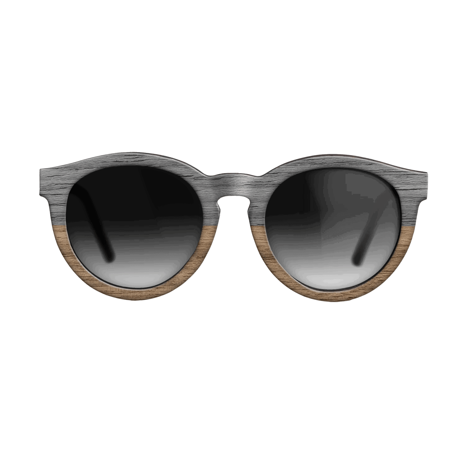 Grey Walnut Tophalf - The Rebel - Round - 2088- Noir - SIRIS wood optic