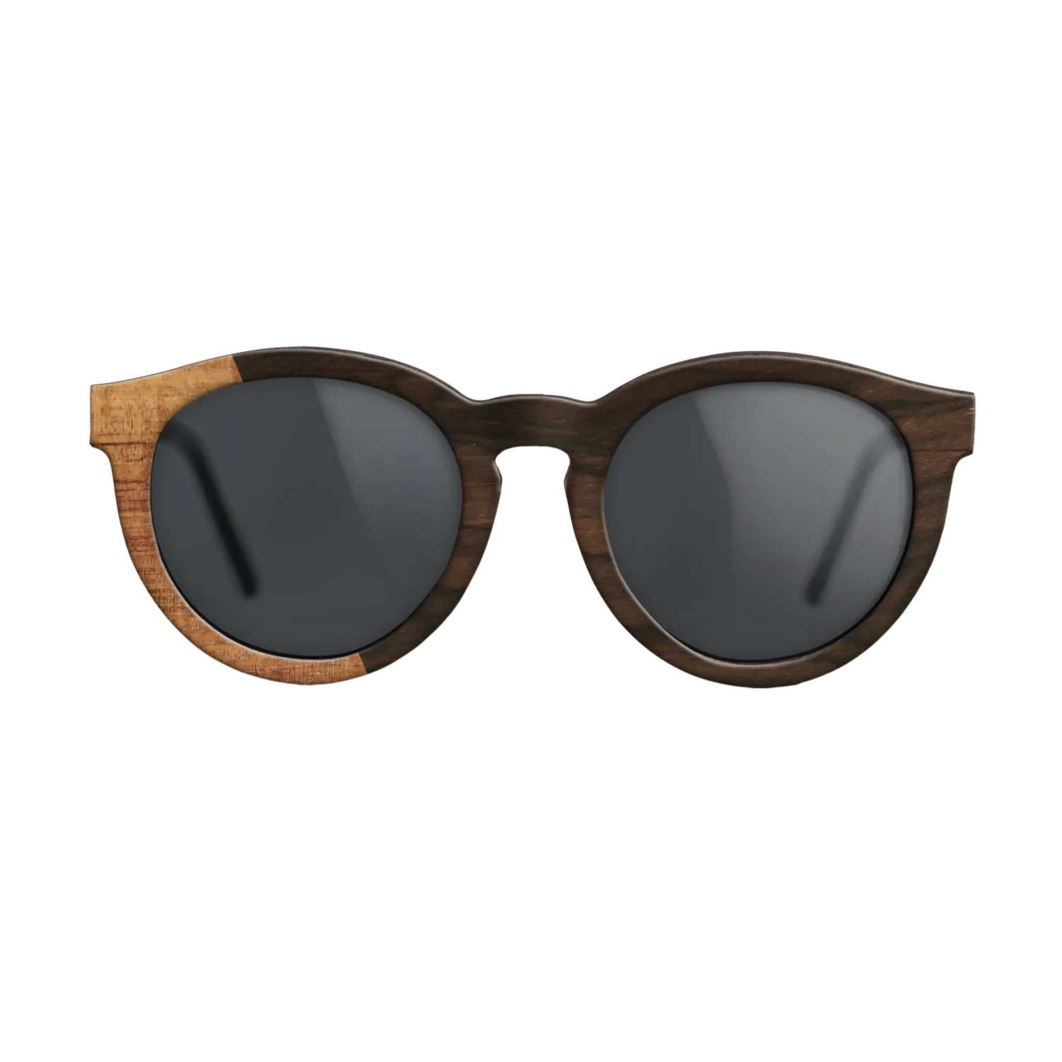 Koa,Ziricote Dark Quartered: Bauhaus - The Rebel - Round - SIRIS wood optic