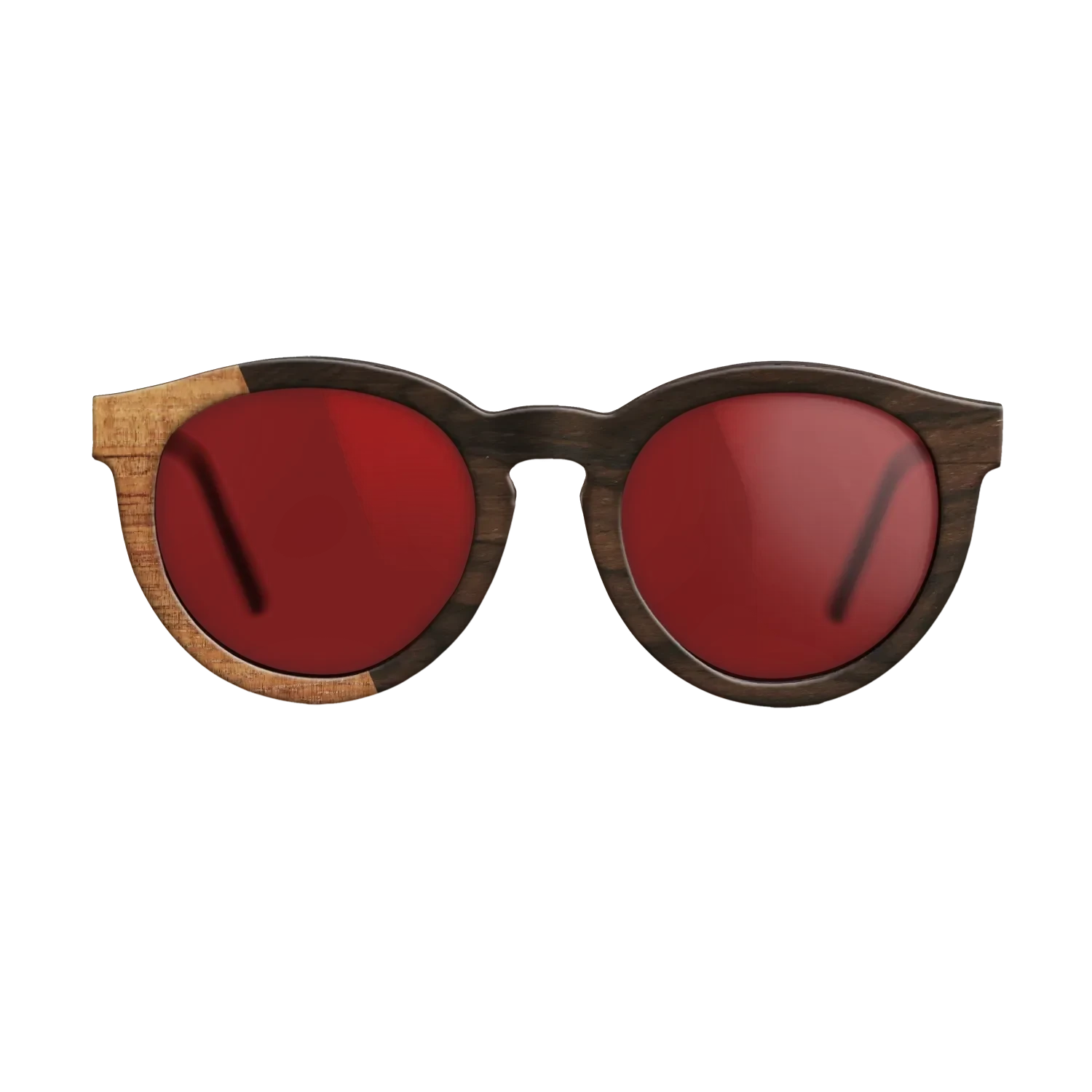 Koa,Ziricote Dark Quartered: Bauhaus - The Rebel - Round - SIRIS wood optic