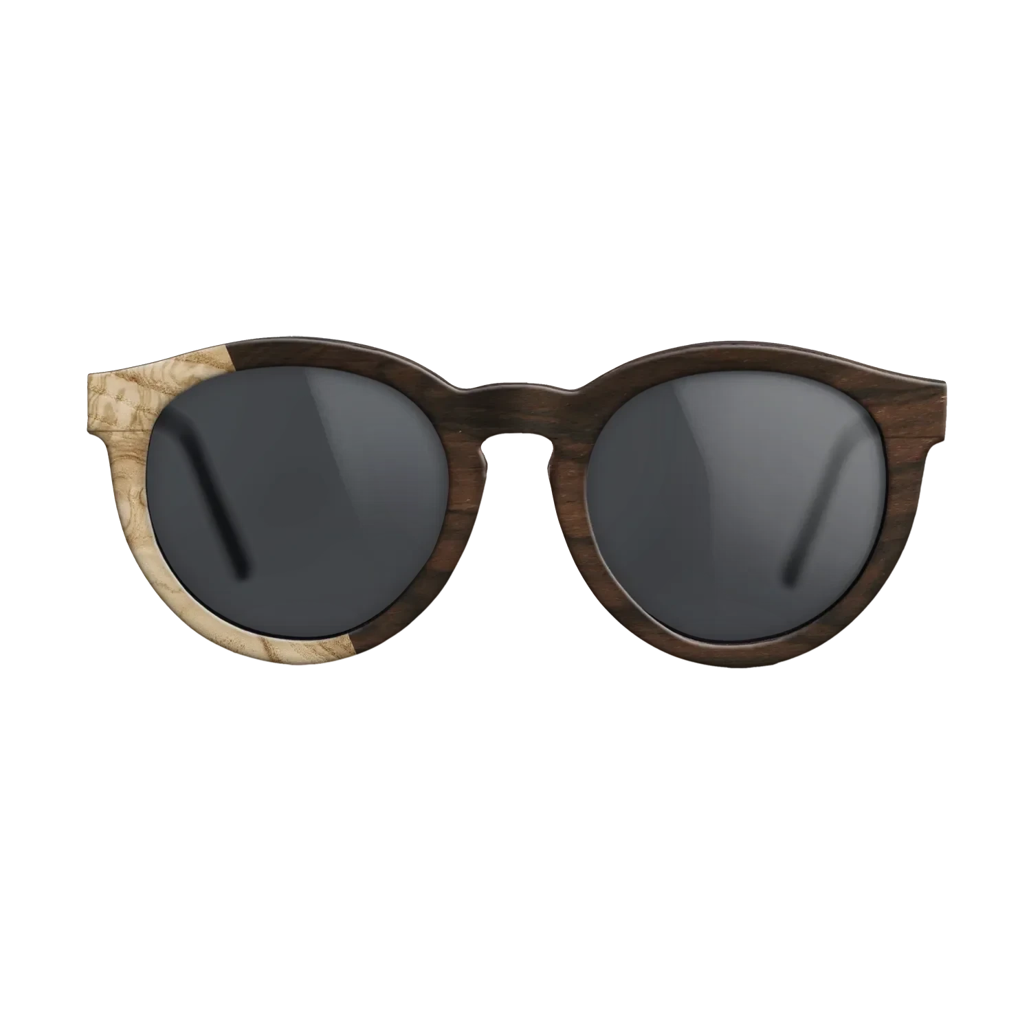 Ziricote Dark Quartered,Olive Burl: Bauhaus - The Rebel - Round - SIRIS wood optic