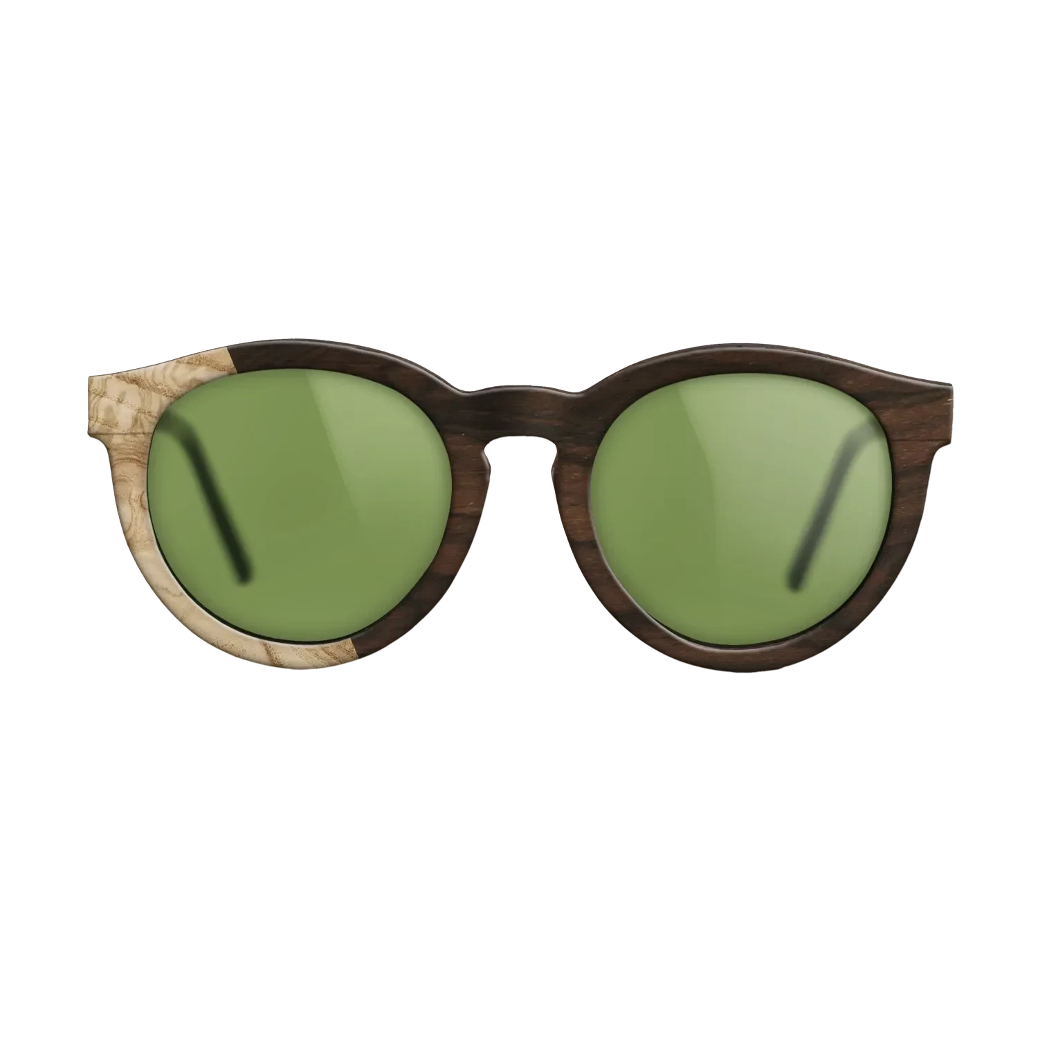 Ziricote Dark Quartered,Olive Burl: Bauhaus - The Rebel - Round - SIRIS wood optic
