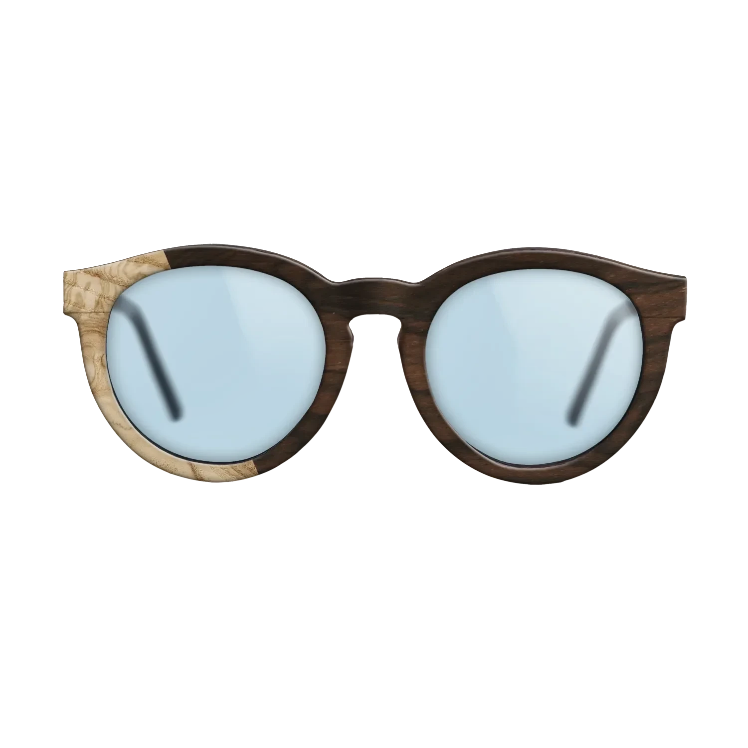Ziricote Dark Quartered,Olive Burl: Bauhaus - The Rebel - Round - SIRIS wood optic