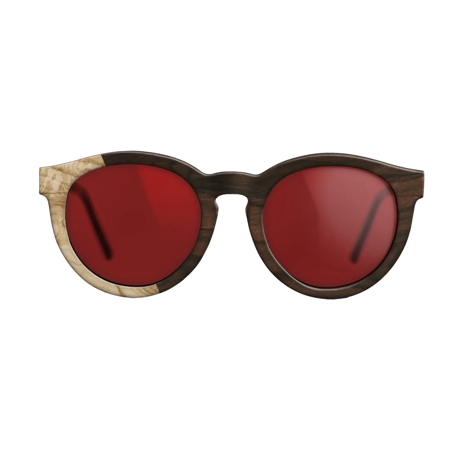 Ziricote Dark Quartered,Olive Burl: Bauhaus - The Rebel - Round - SIRIS wood optic