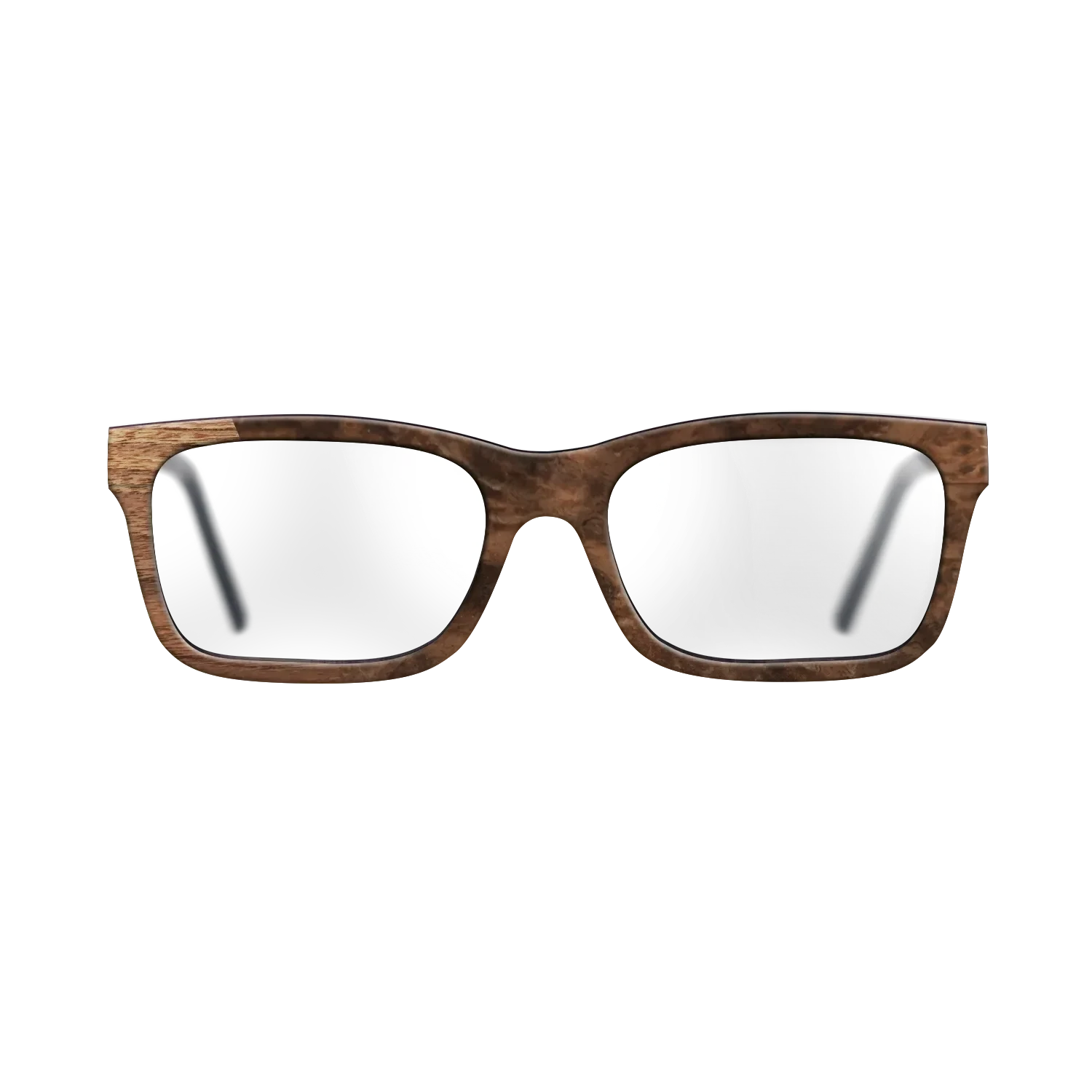 Walnut Claro Light,Walnut Burl: Bauhaus - The Sage - Rectangle - SIRIS wood optic