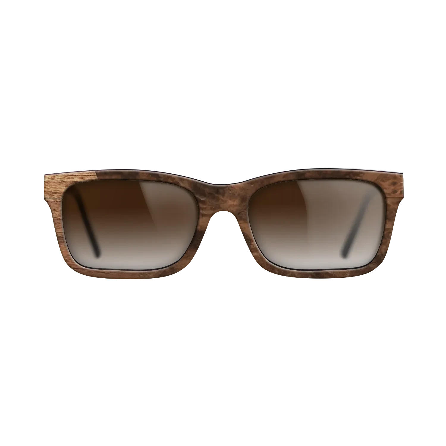 Walnut Claro Light,Walnut Burl: Bauhaus - The Sage - Rectangle - SIRIS wood optic