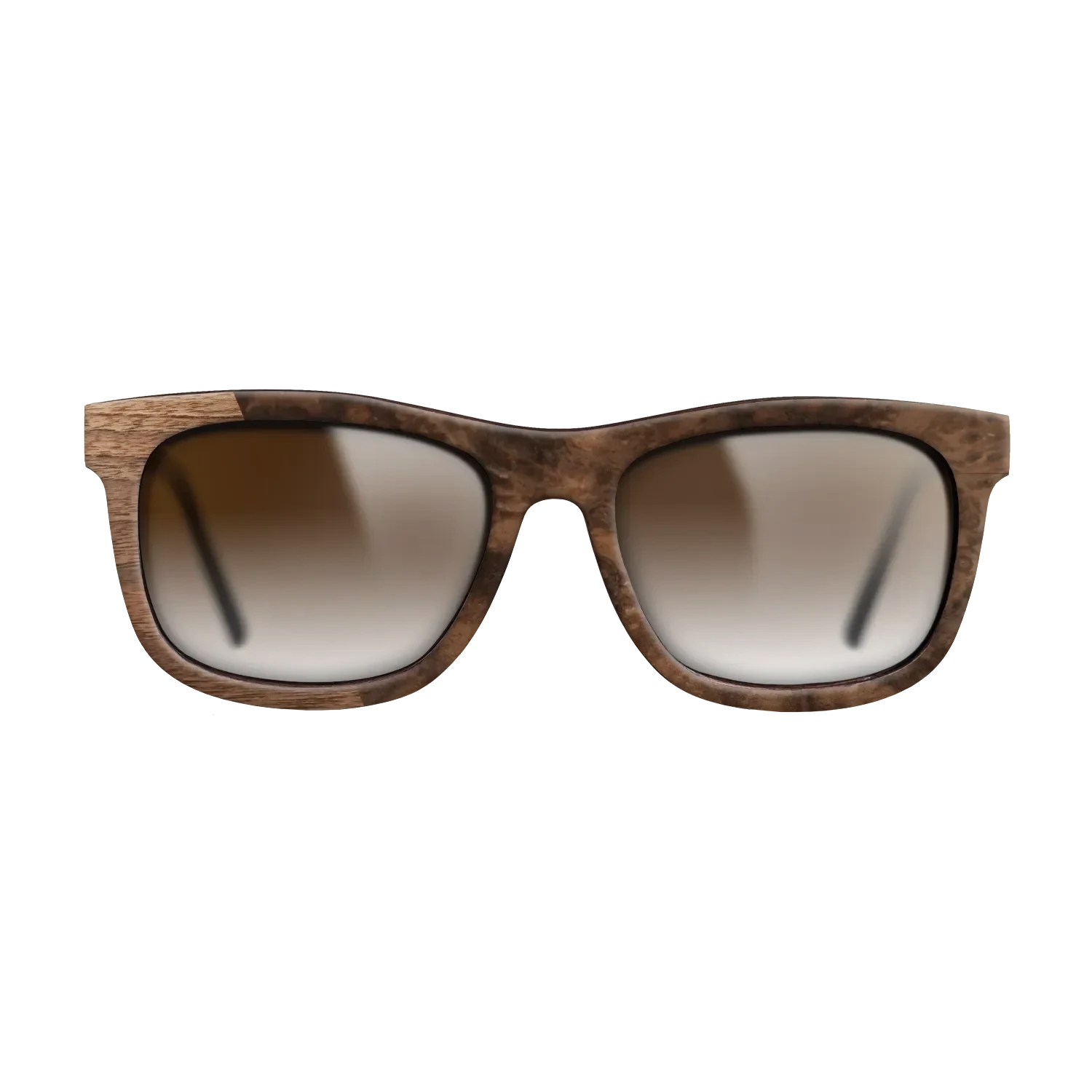Walnut Claro Light,Walnut Burl: Bauhaus - The Hero - Square - SIRIS wood optic
