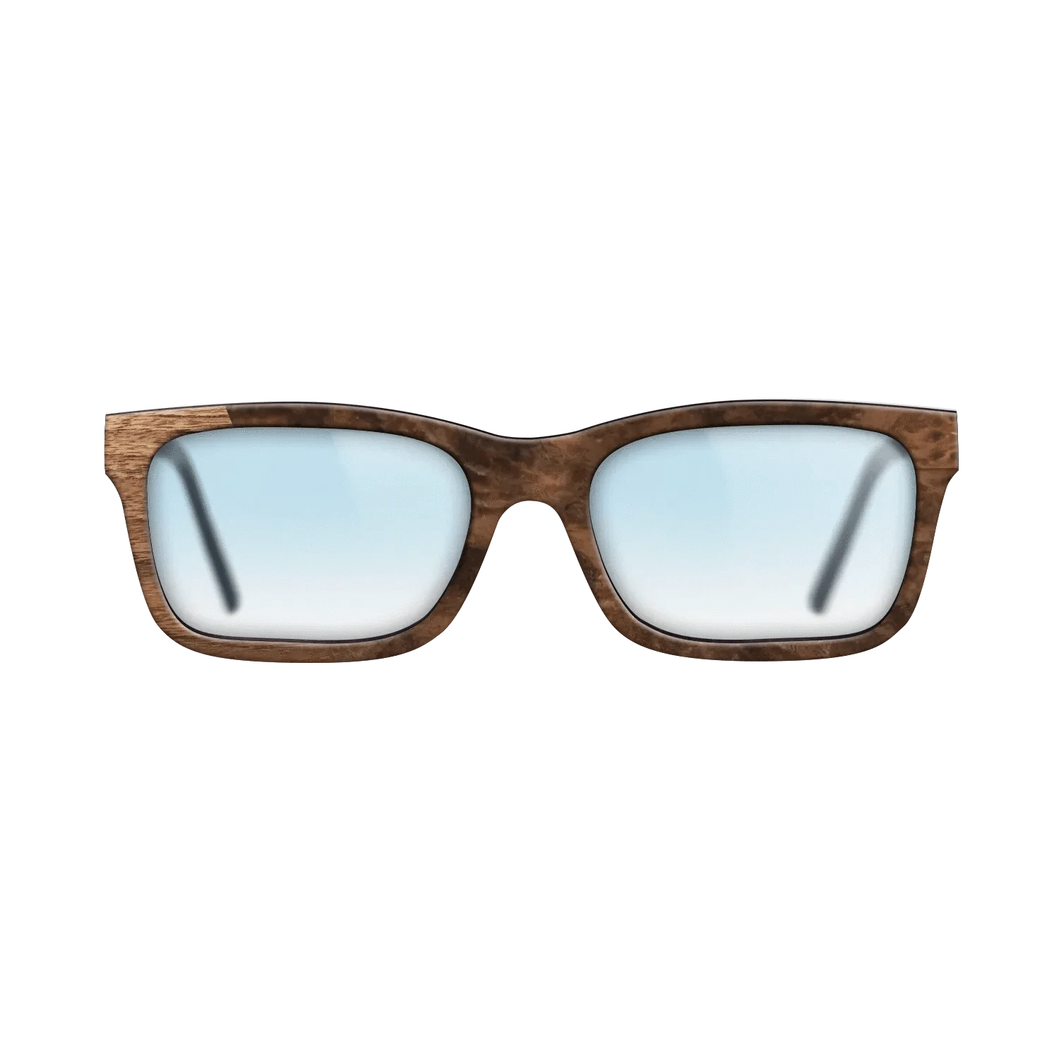 Walnut Claro Light,Walnut Burl: Bauhaus - The Sage - Rectangle - SIRIS wood optic