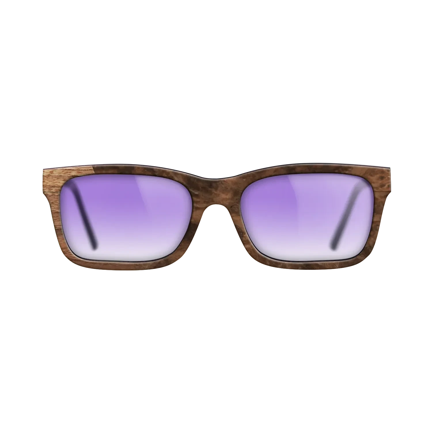 Walnut Claro Light,Walnut Burl: Bauhaus - The Sage - Rectangle - SIRIS wood optic