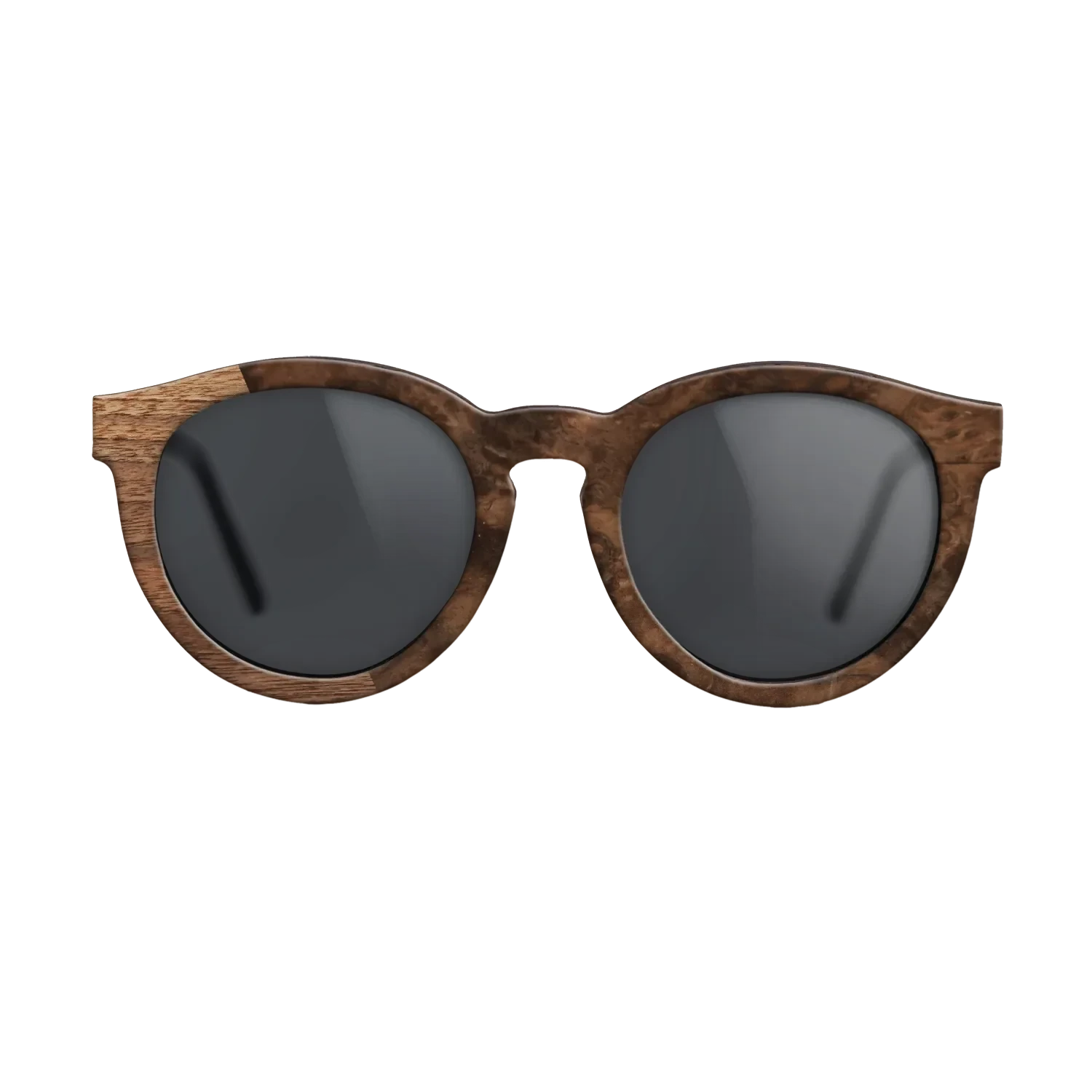 Walnut Claro Light,Walnut Burl: Bauhaus - The Rebel - Round - SIRIS wood optic