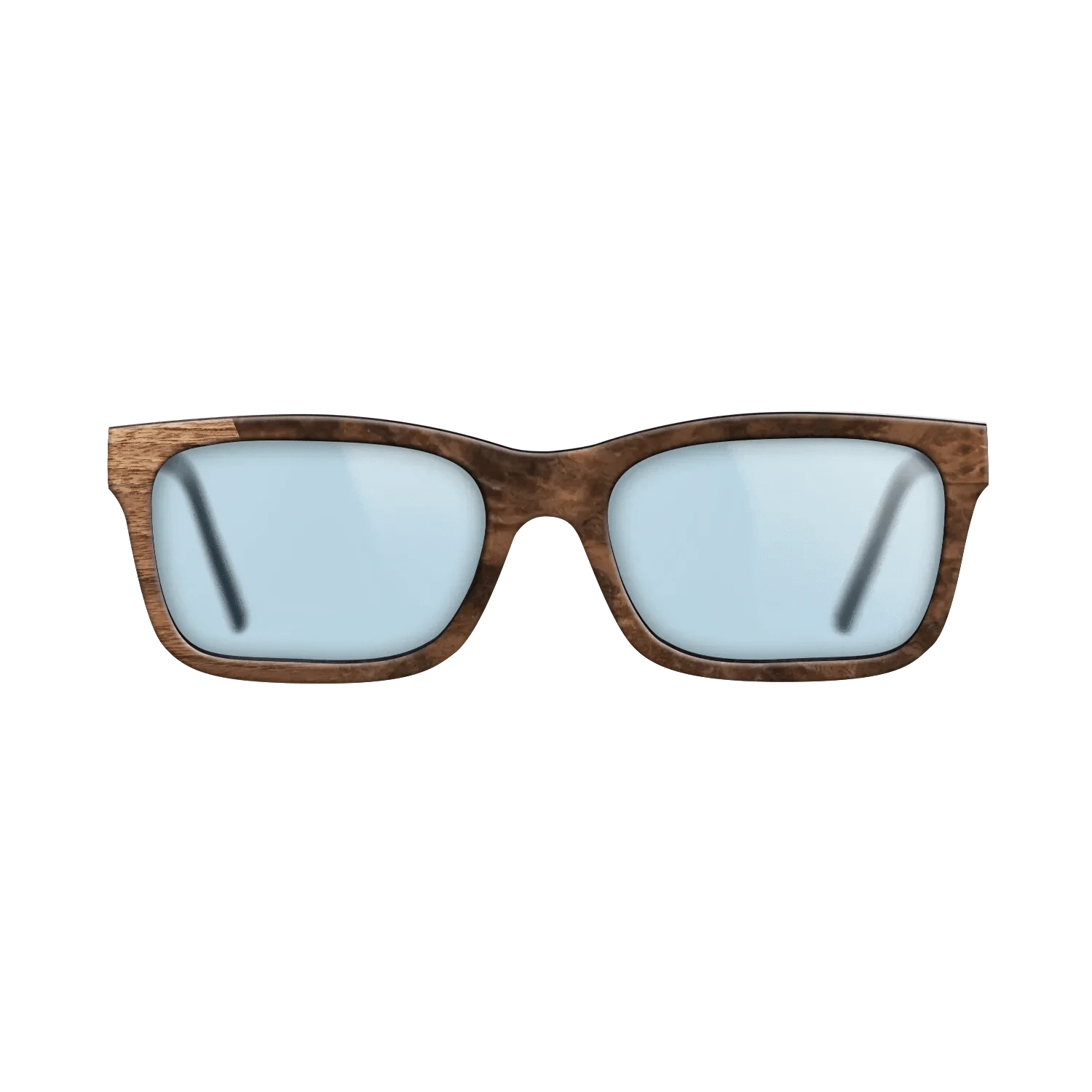 Walnut Claro Light,Walnut Burl: Bauhaus - The Sage - Rectangle - SIRIS wood optic