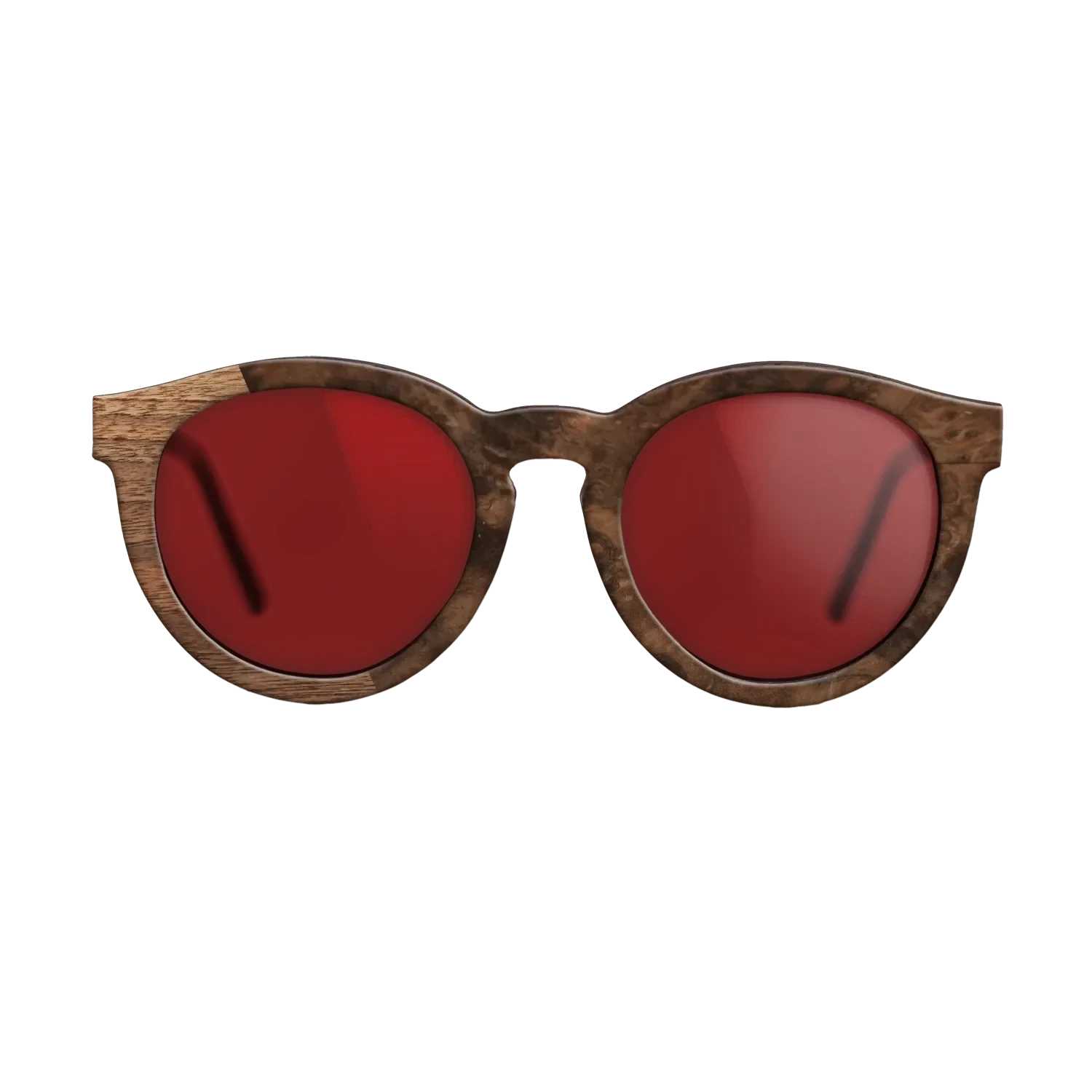 Walnut Claro Light,Walnut Burl: Bauhaus - The Rebel - Round - SIRIS wood optic