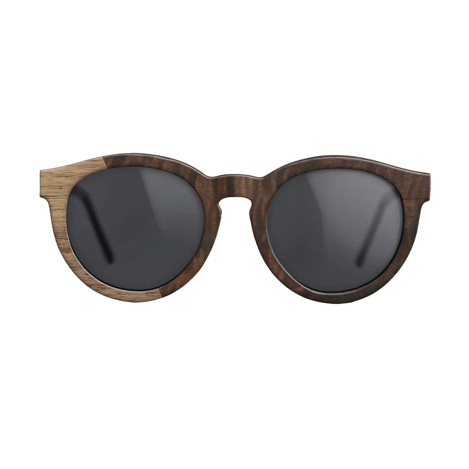 Walnut: Straight Grain,Fumed Eucalyptus: Bauhaus - The Rebel - Round - 1354 - SIRIS wood optic