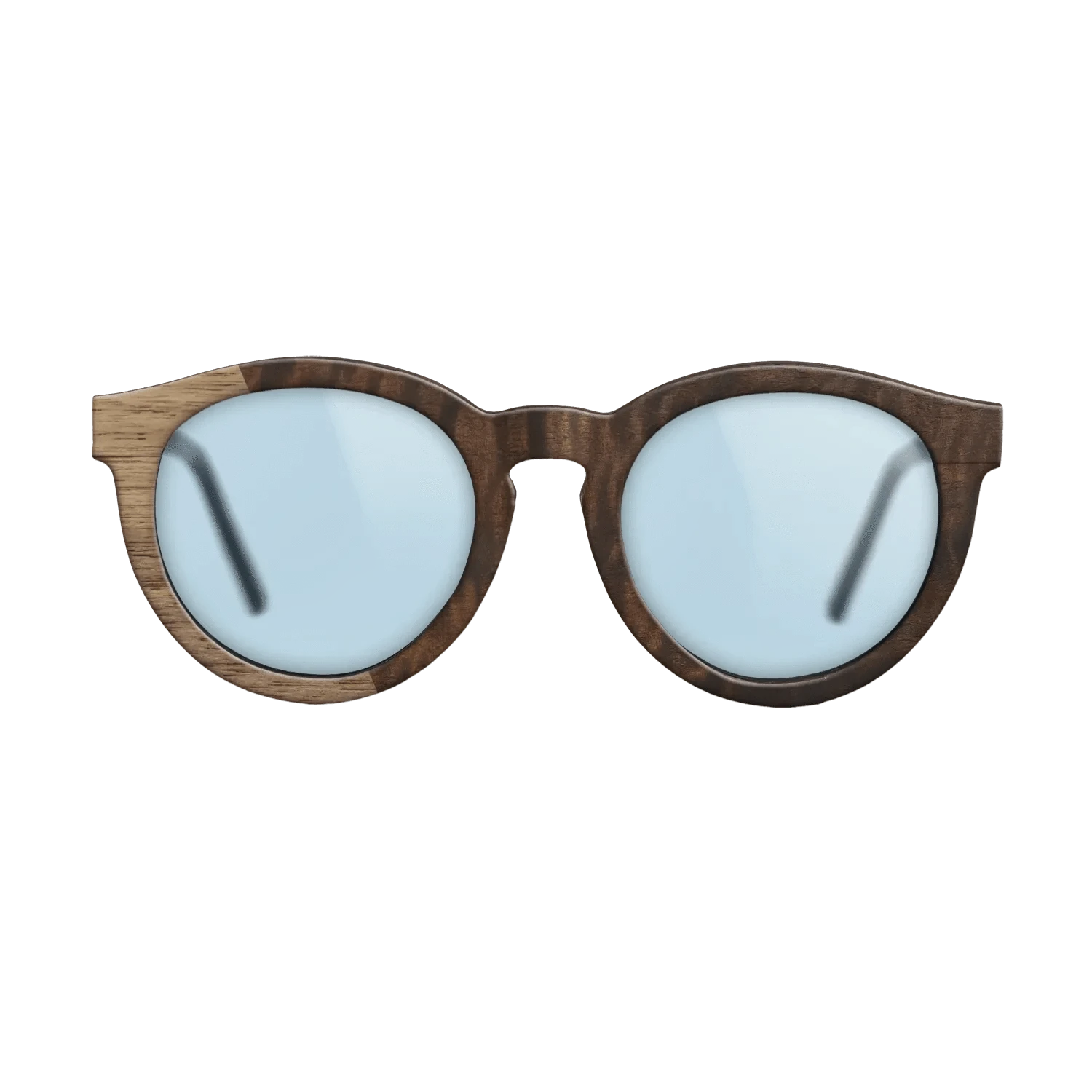 Walnut: Straight Grain,Fumed Eucalyptus: Bauhaus - The Rebel - Round - 1354 - SIRIS wood optic