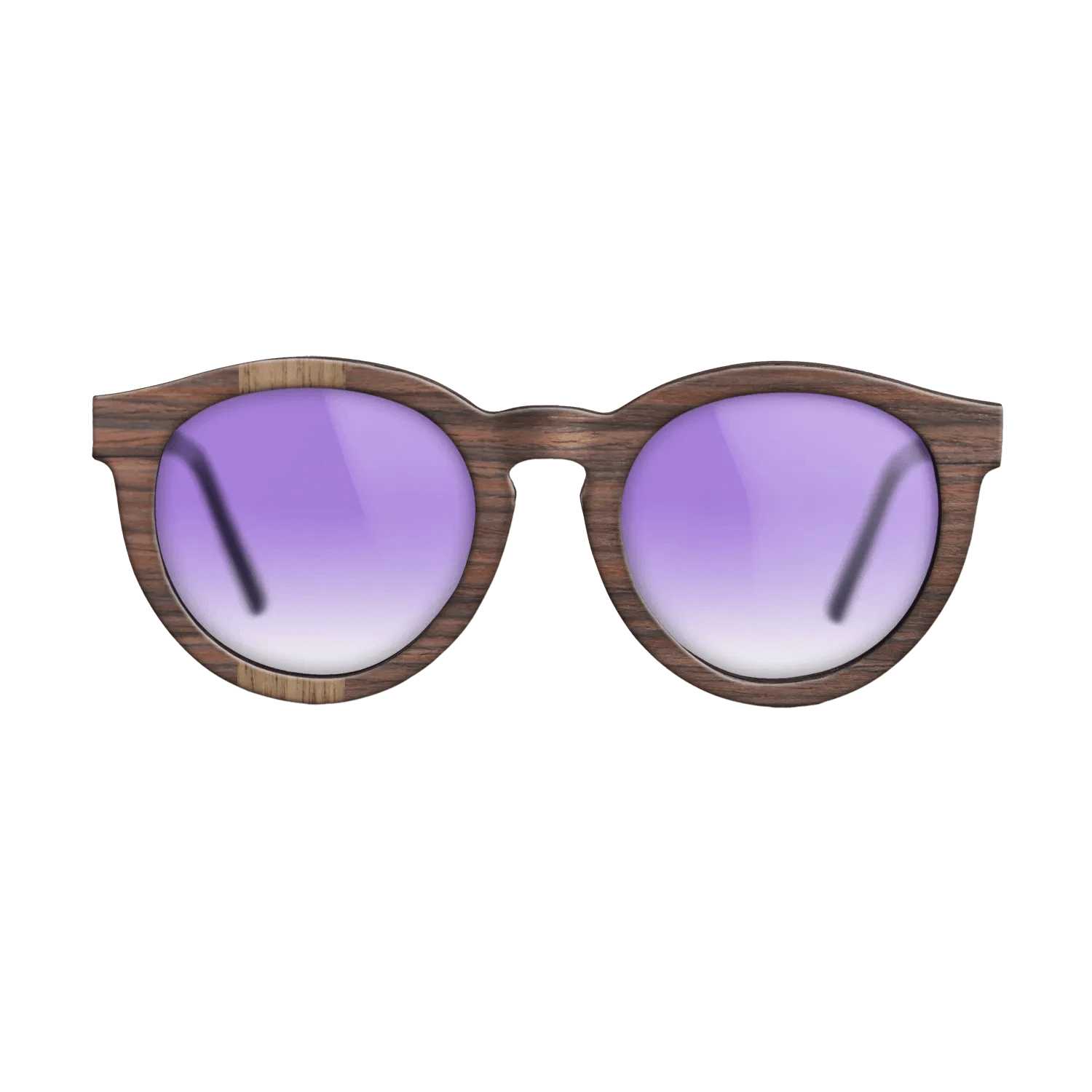 Walnut: Straight Grain,Rosewood Reconstituted: Splice - The Rebel - Round - 1840 - SIRIS wood optic