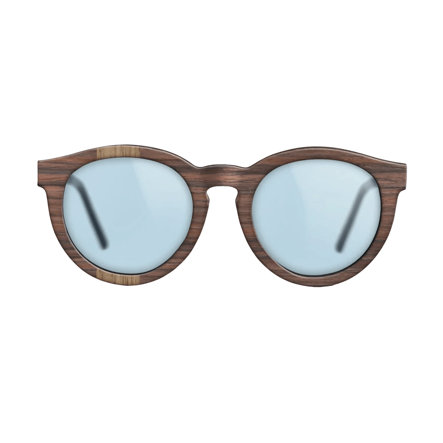Walnut: Straight Grain,Rosewood Reconstituted: Splice - The Rebel - Round - 1840 - SIRIS wood optic
