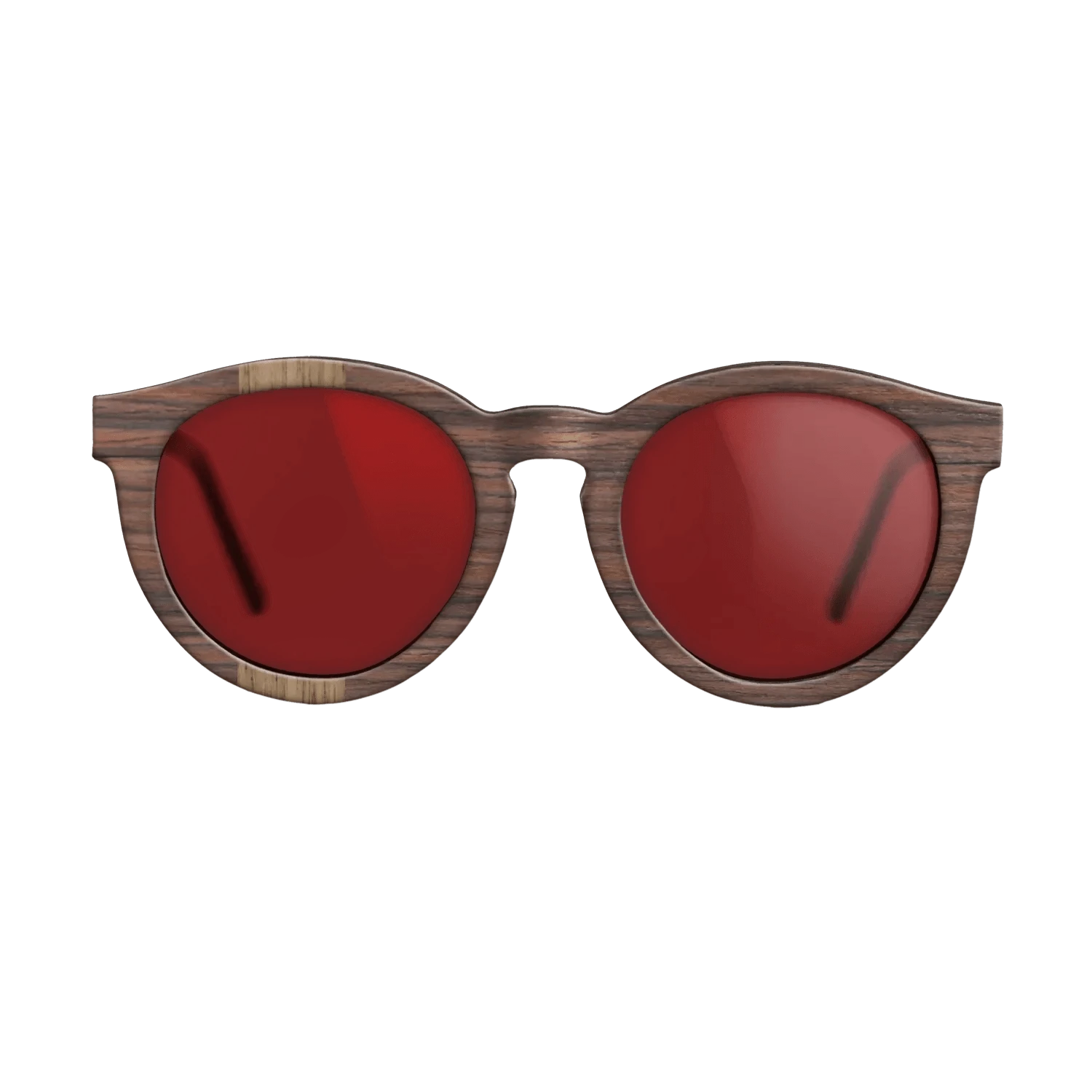 Walnut: Straight Grain,Rosewood Reconstituted: Splice - The Rebel - Round - 1840 - SIRIS wood optic