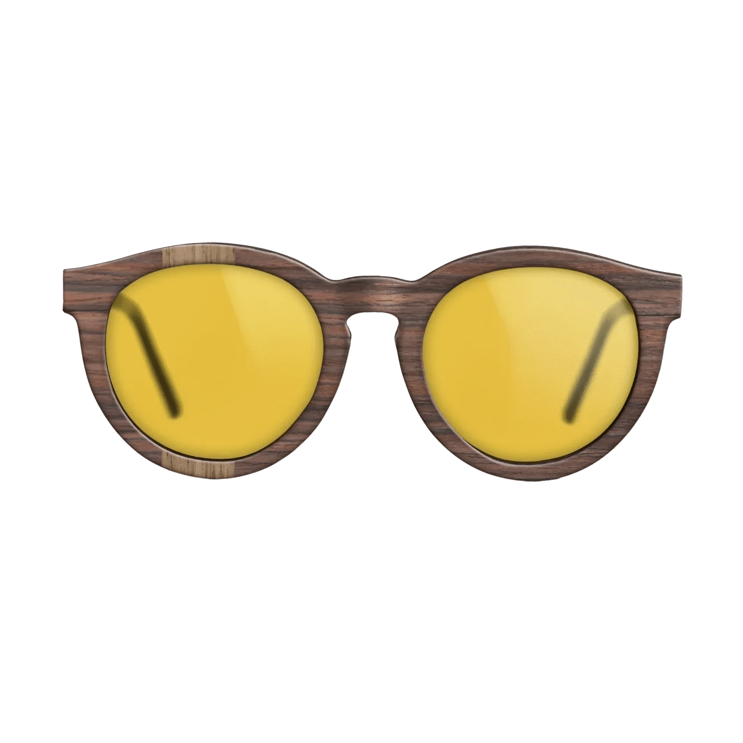 Walnut: Straight Grain,Rosewood Reconstituted: Splice - The Rebel - Round - 1840 - SIRIS wood optic