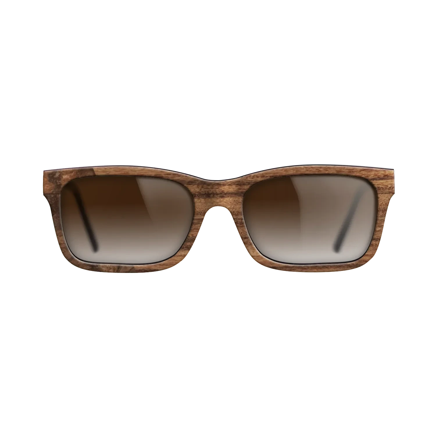 Walnut Burl,Santos Rosewood Dark: Bauhaus - The Sage - Rectangle - SIRIS wood optic