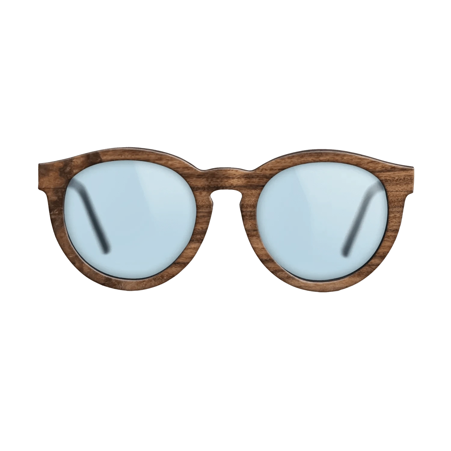 Walnut Burl,Santos Rosewood Dark: Bauhaus - The Rebel - Round - SIRIS wood optic