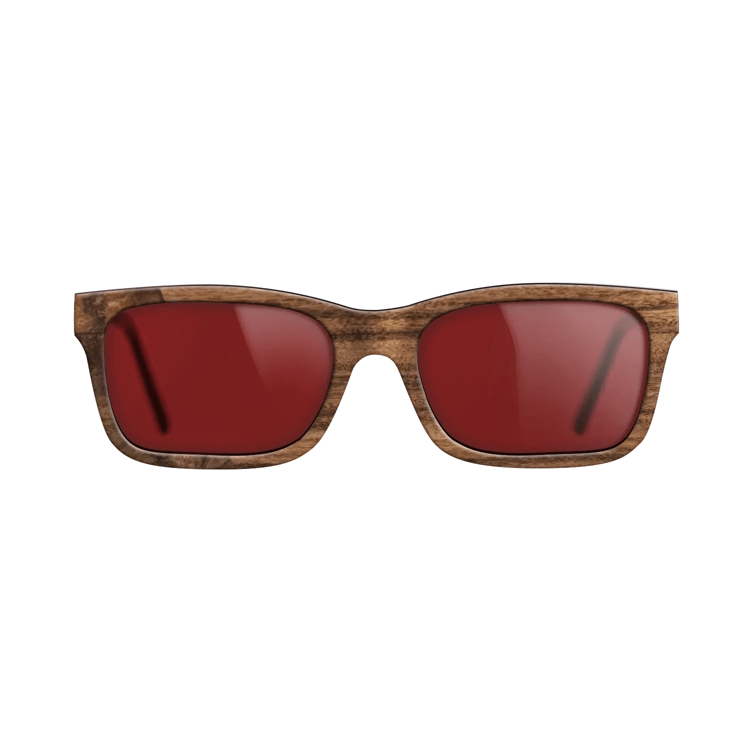 Walnut Burl,Santos Rosewood Dark: Bauhaus - The Sage - Rectangle - SIRIS wood optic