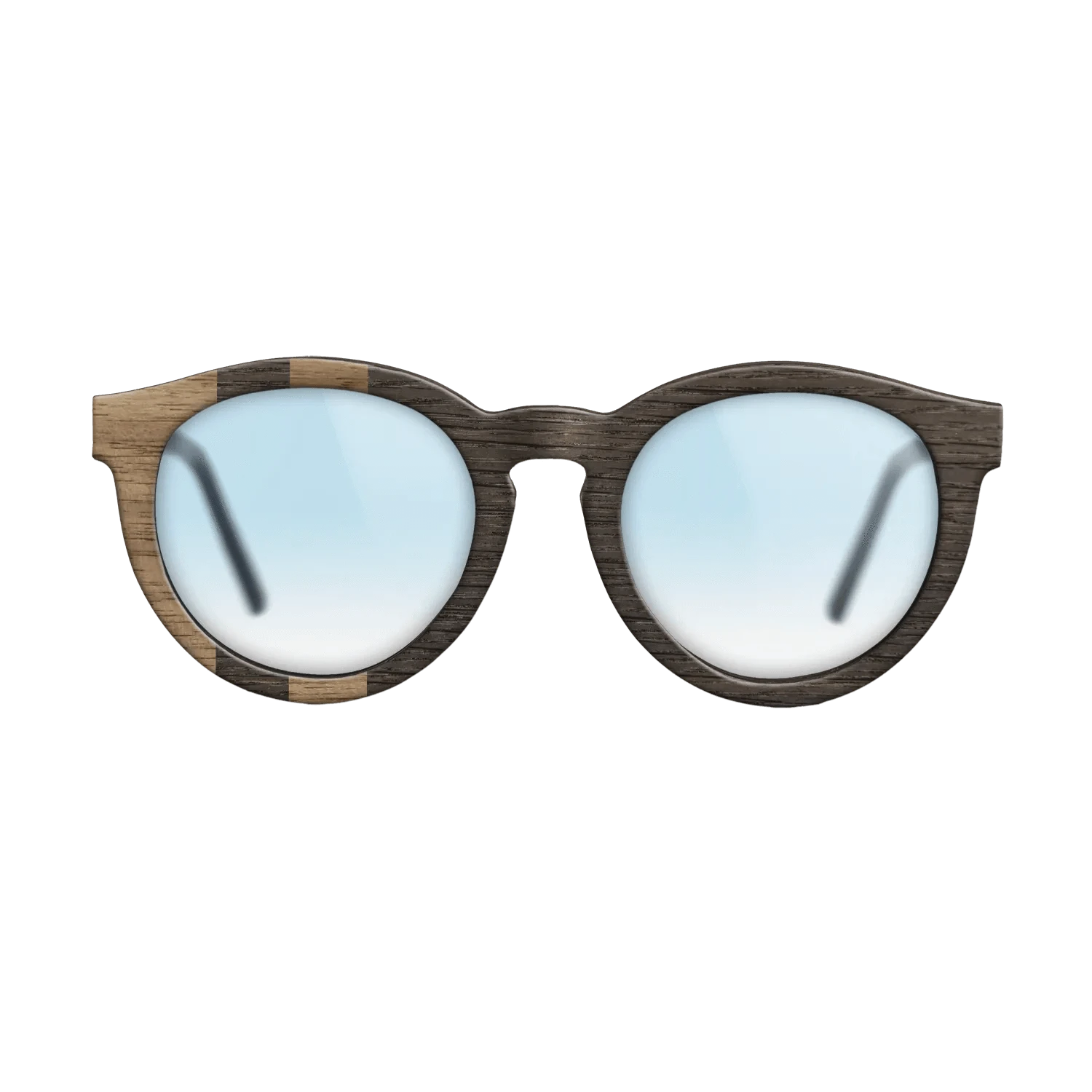 Walnut: Straight Grain,Fumed Oak: Splice - The Rebel - Round - 1175 - SIRIS wood optic