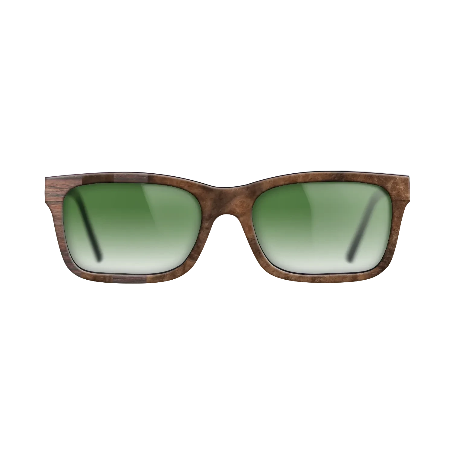 Rosewood Reconstituted,Walnut Burl: Splice - The Sage - Rectangle - SIRIS wood optic