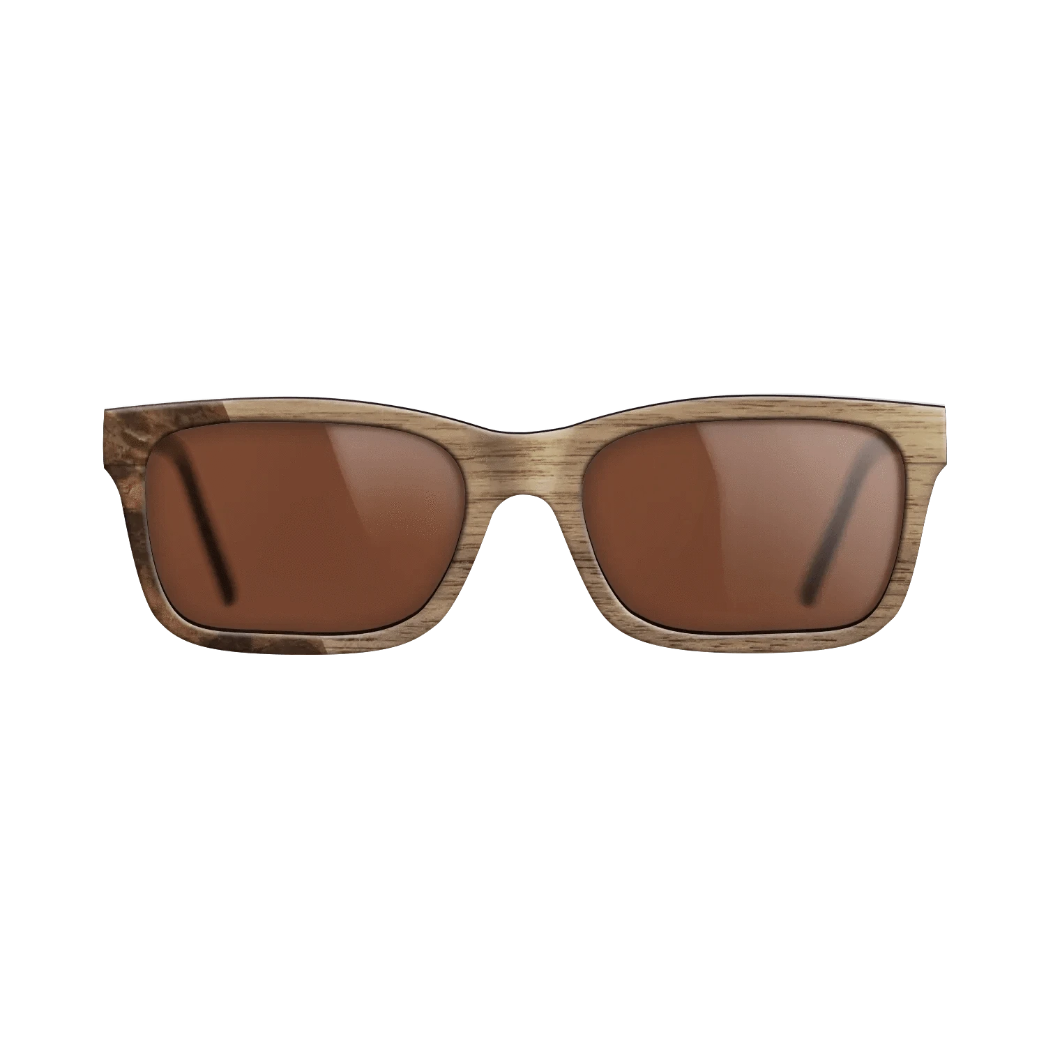 Walnut: Straight Grain,Walnut Burl: Bauhaus - The Sage - Rectangle - 1873 - SIRIS wood optic