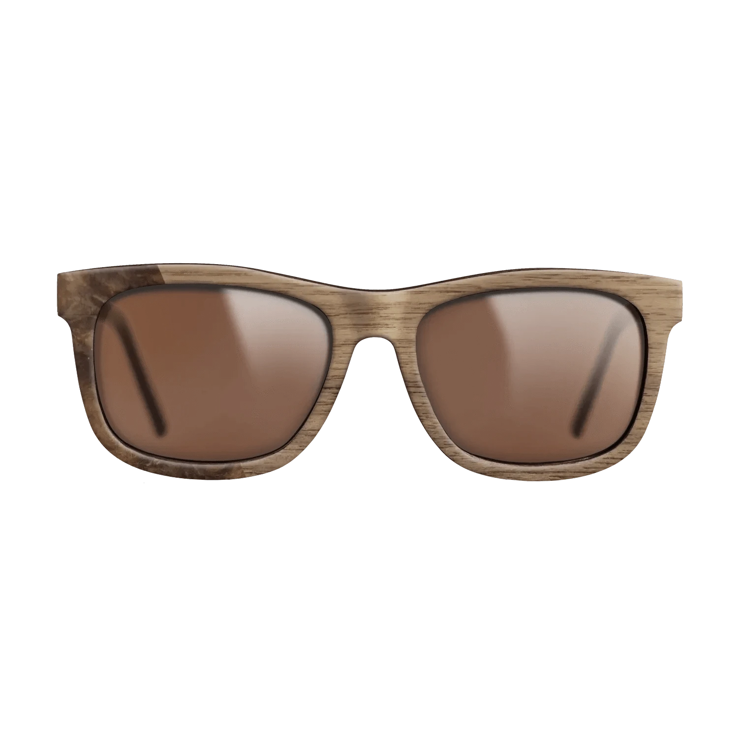 Walnut: Straight Grain,Walnut Burl: Bauhaus - The Hero - Square - 1873 - SIRIS wood optic