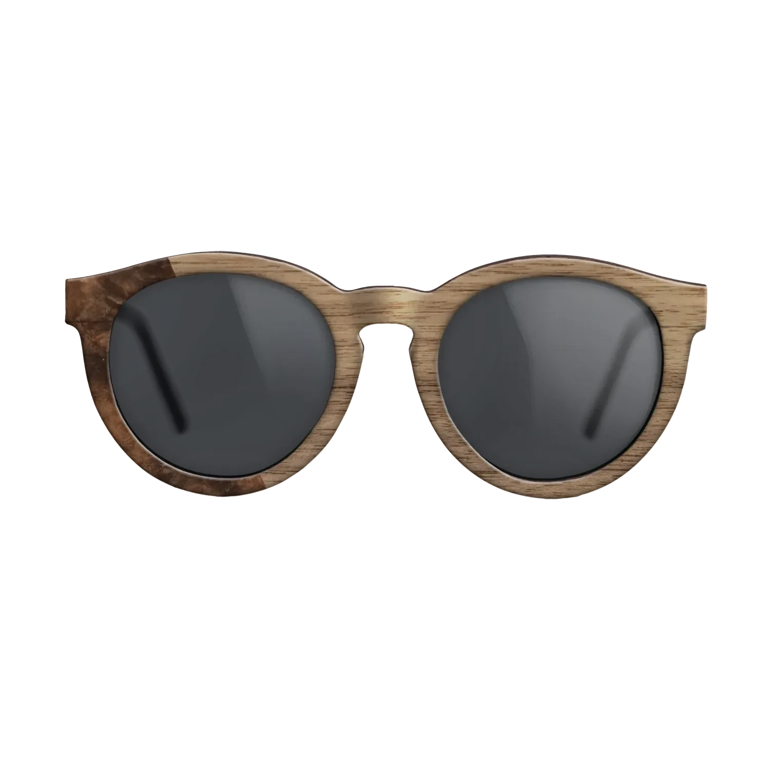 Walnut: Straight Grain,Walnut Burl: Bauhaus - The Rebel - Round - 1873 - SIRIS wood optic
