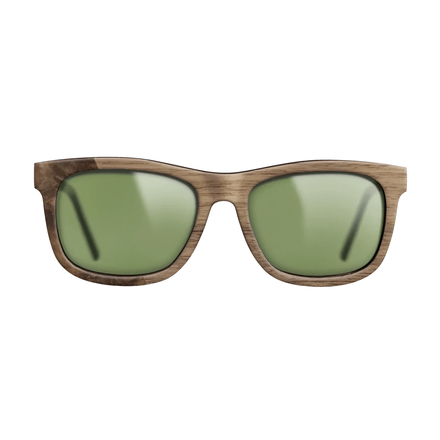 Walnut: Straight Grain,Walnut Burl: Bauhaus - The Hero - Square - 1873 - SIRIS wood optic