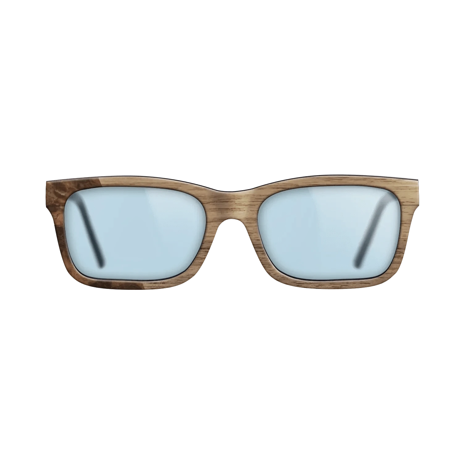 Walnut: Straight Grain,Walnut Burl: Bauhaus - The Sage - Rectangle - 1873 - SIRIS wood optic