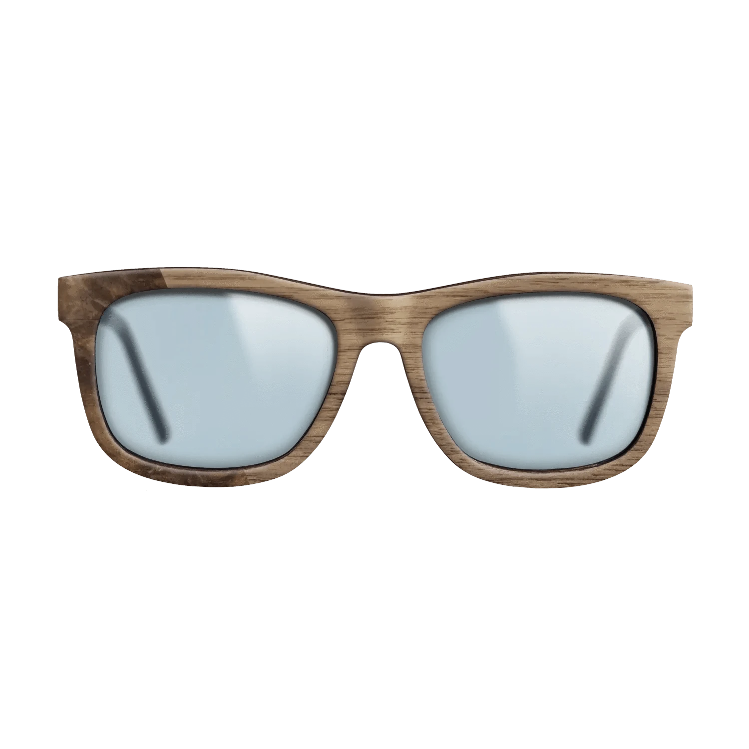 Walnut: Straight Grain,Walnut Burl: Bauhaus - The Hero - Square - 1873 - SIRIS wood optic