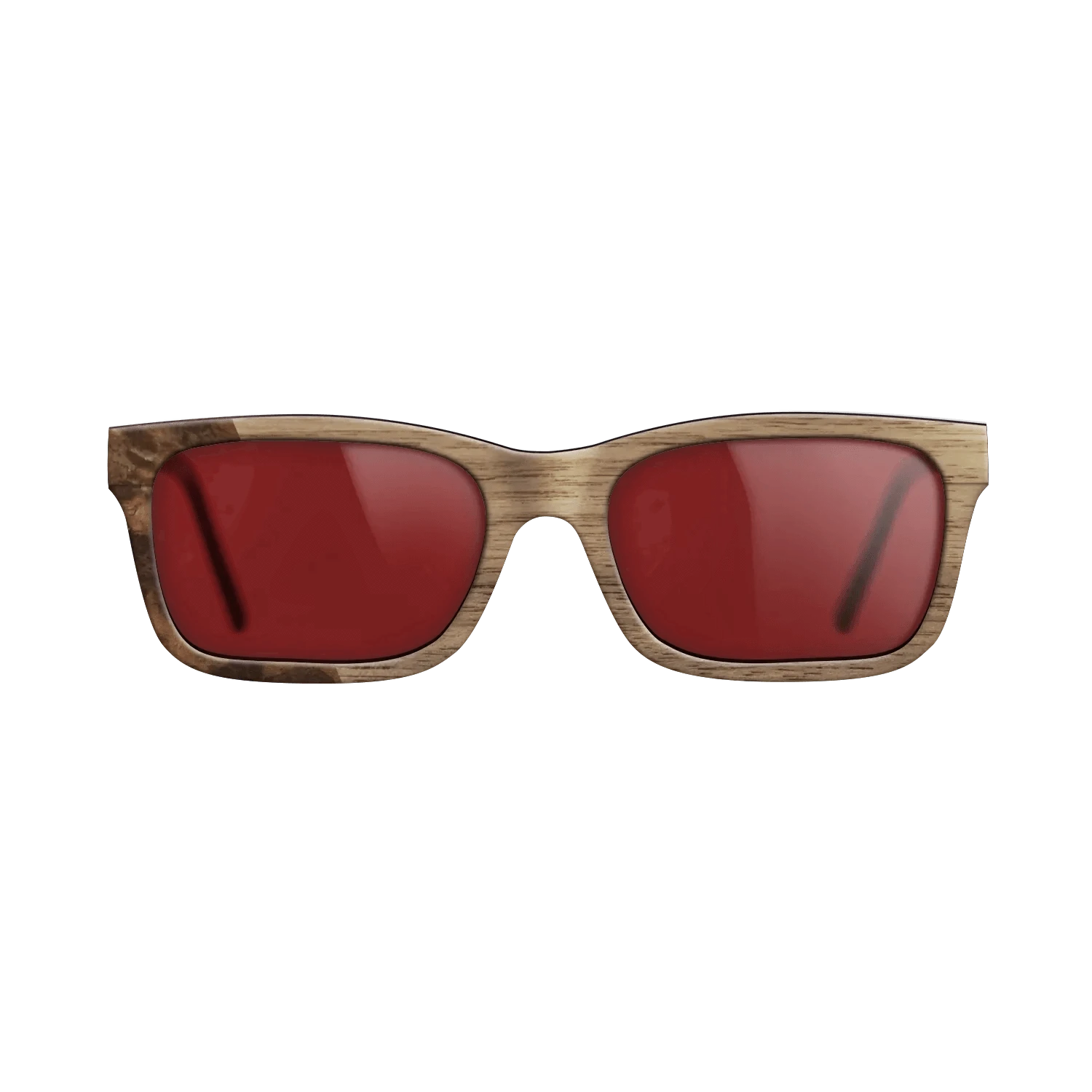 Walnut: Straight Grain,Walnut Burl: Bauhaus - The Sage - Rectangle - 1873 - SIRIS wood optic