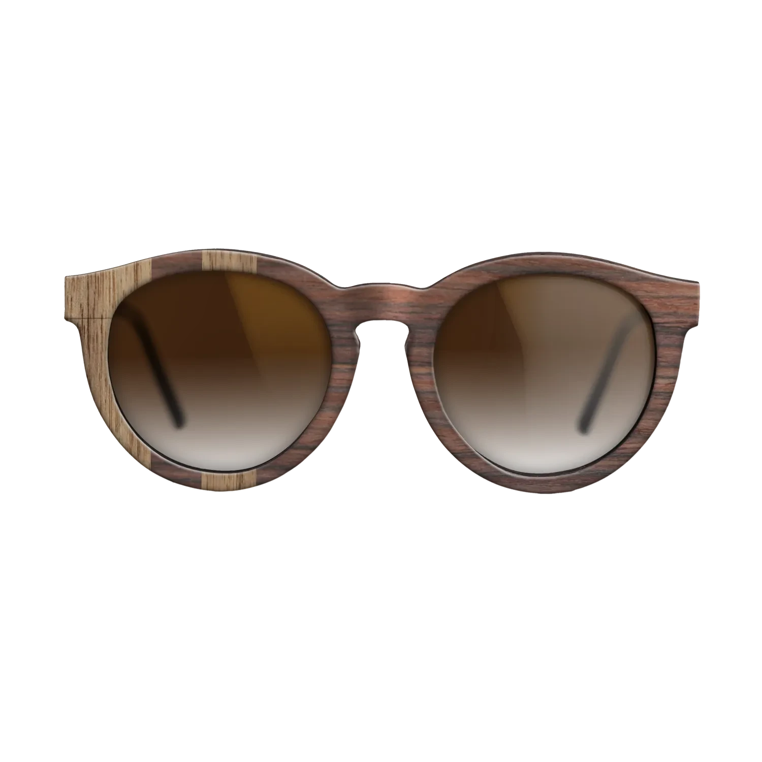 Walnut: Straight Grain,Rosewood Reconstituted: Splice - The Rebel - Round - 1068 - SIRIS wood optic