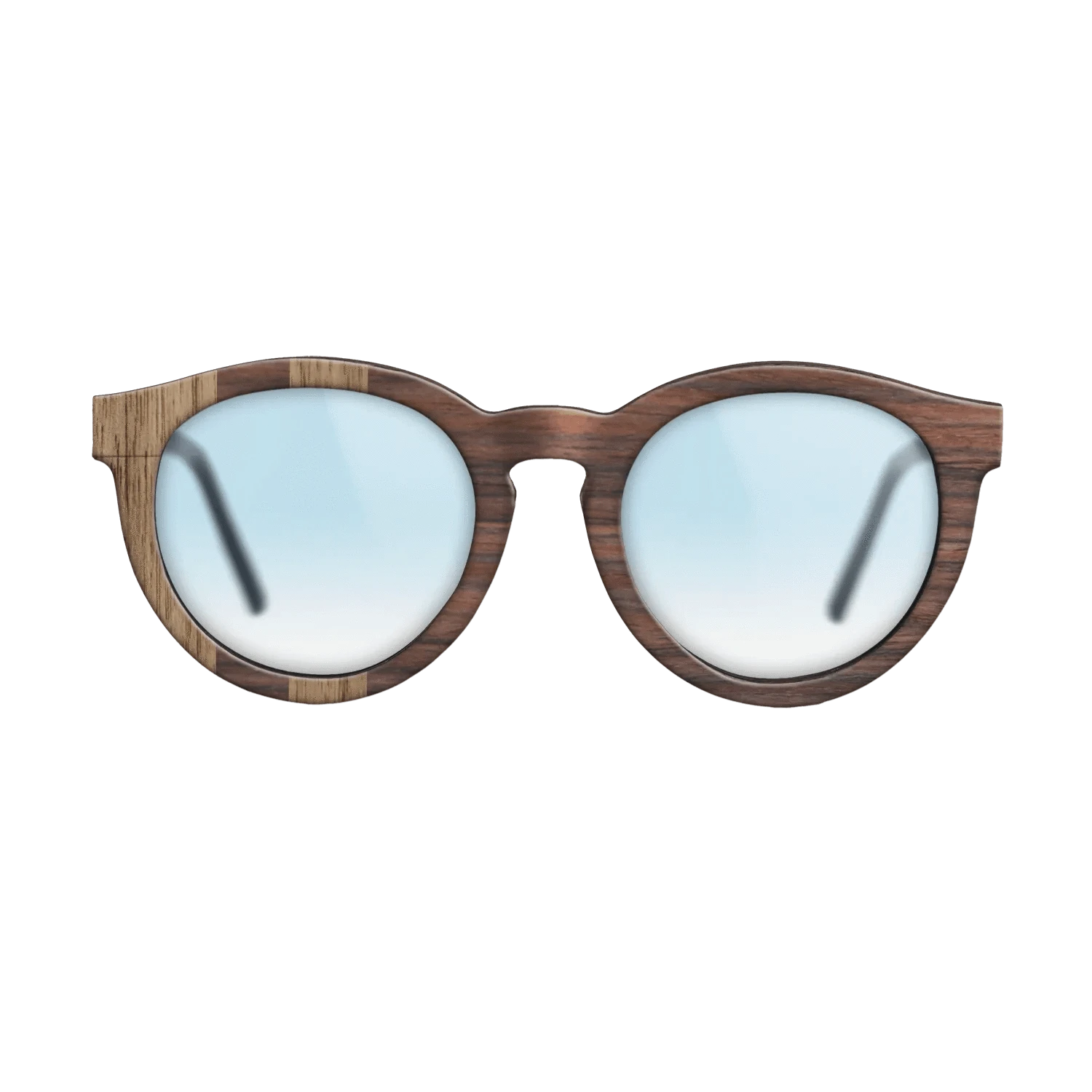 Walnut: Straight Grain,Rosewood Reconstituted: Splice - The Rebel - Round - 1068 - SIRIS wood optic