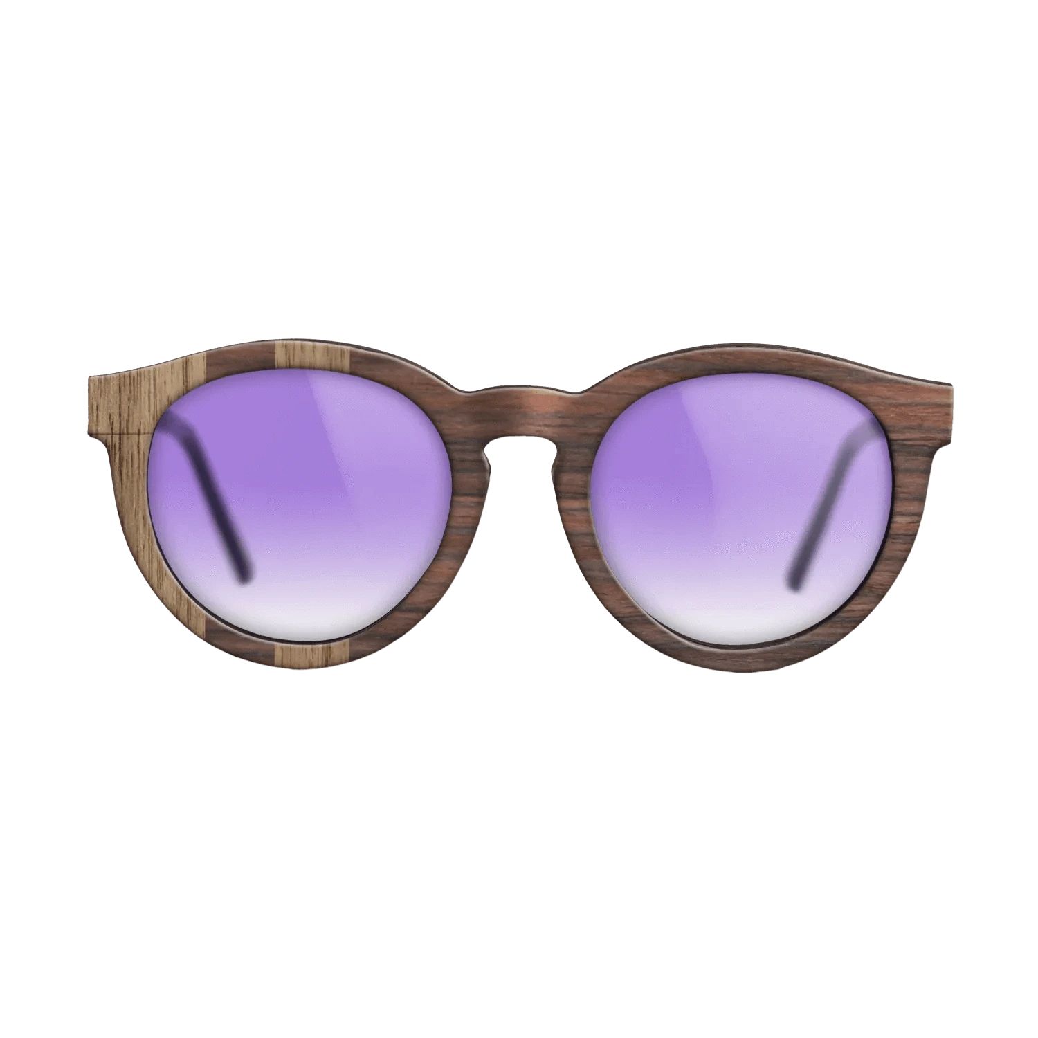 Walnut: Straight Grain,Rosewood Reconstituted: Splice - The Rebel - Round - 1068 - SIRIS wood optic