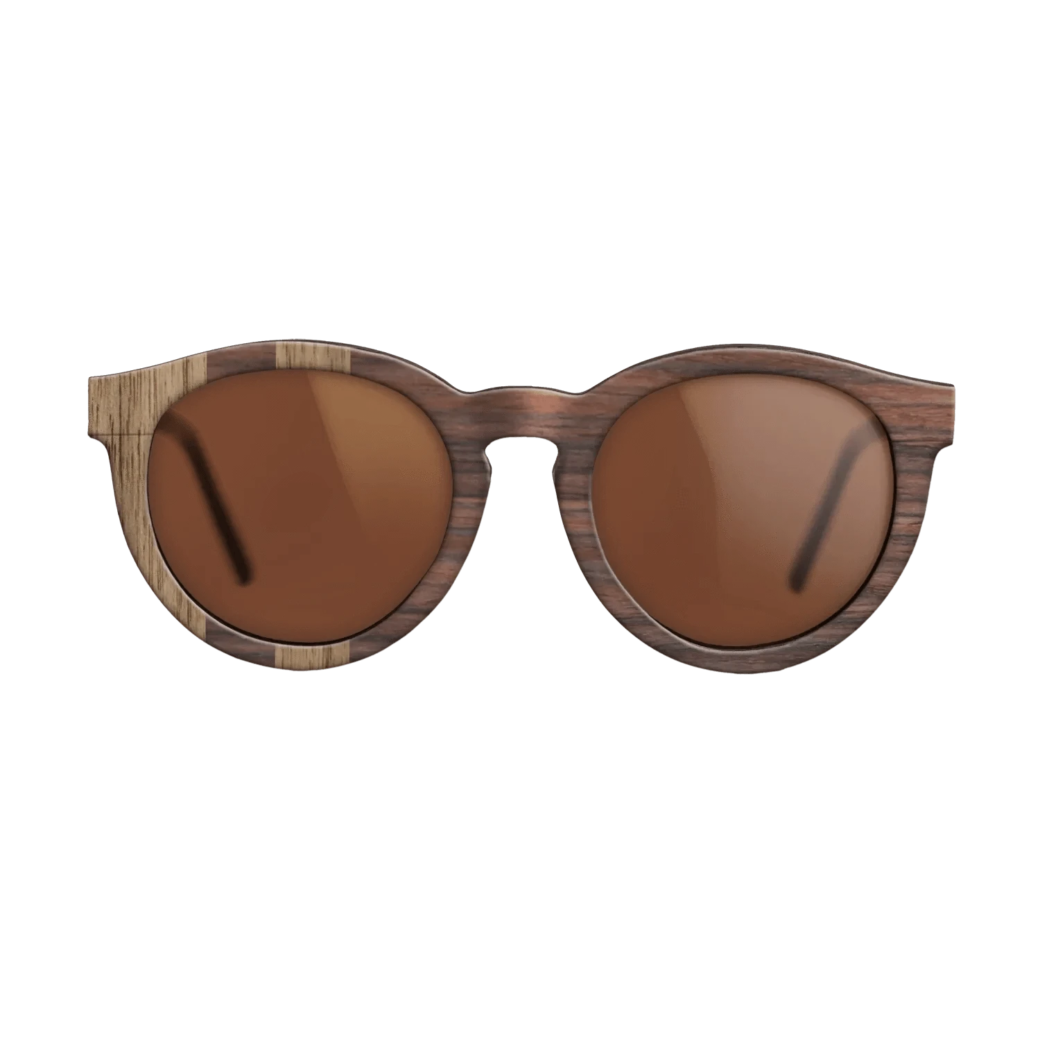Walnut: Straight Grain,Rosewood Reconstituted: Splice - The Rebel - Round - 1068 - SIRIS wood optic