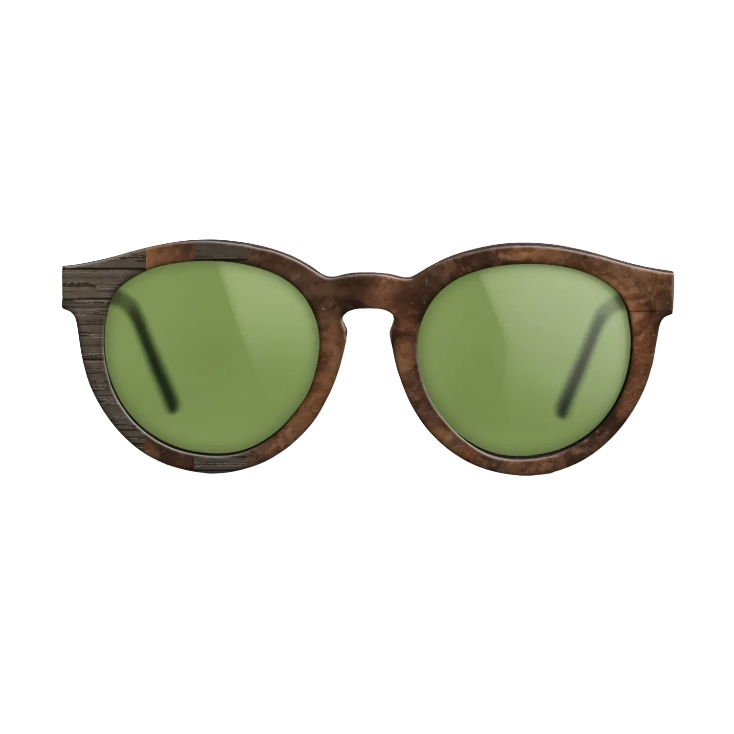 Walnut Burl,Fumed Oak: Splice - The Rebel - Round - SIRIS wood optic