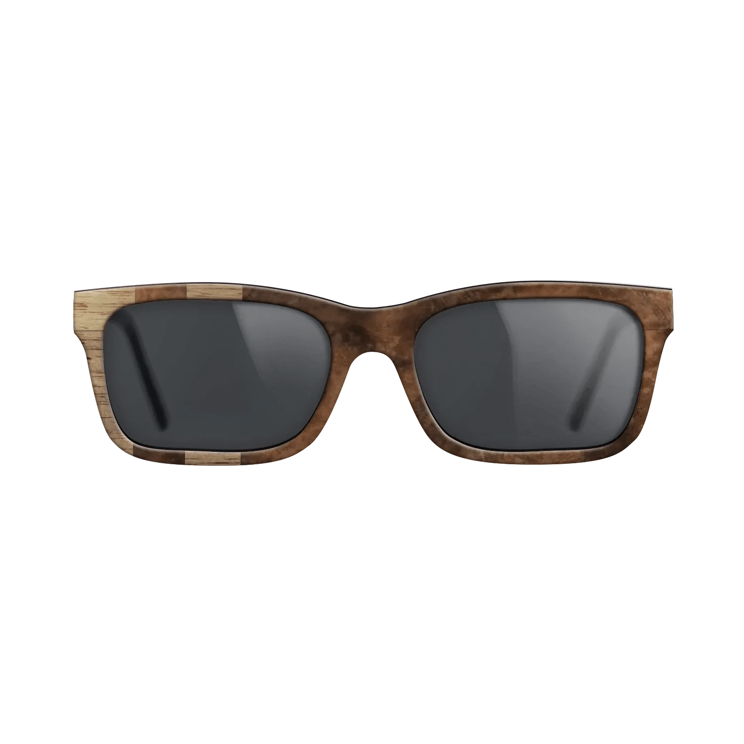 Walnut: Straight Grain,Walnut Burl: Splice - The Sage - Rectangle - 1136 - SIRIS wood optic