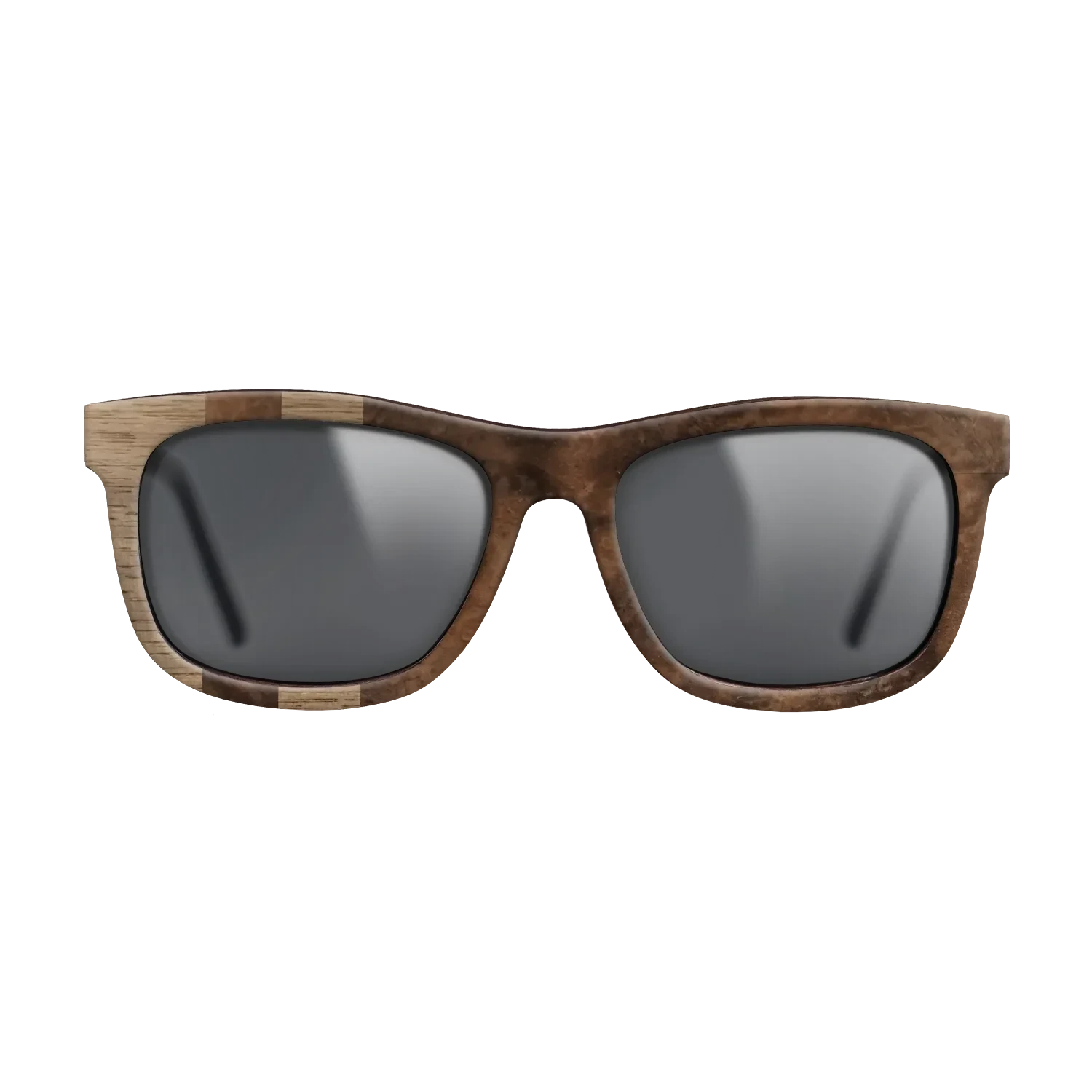 Walnut: Straight Grain,Walnut Burl: Splice - The Hero - Square - 1136 - SIRIS wood optic