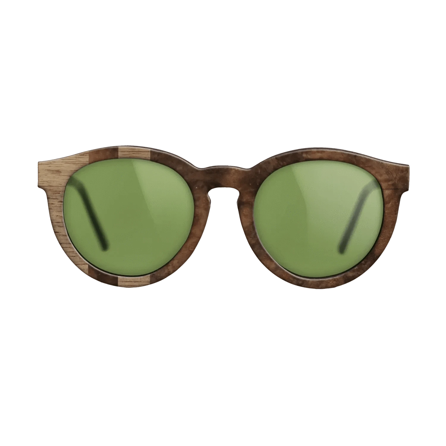 Walnut: Straight Grain,Walnut Burl: Splice - The Rebel - Round - 1136 - SIRIS wood optic