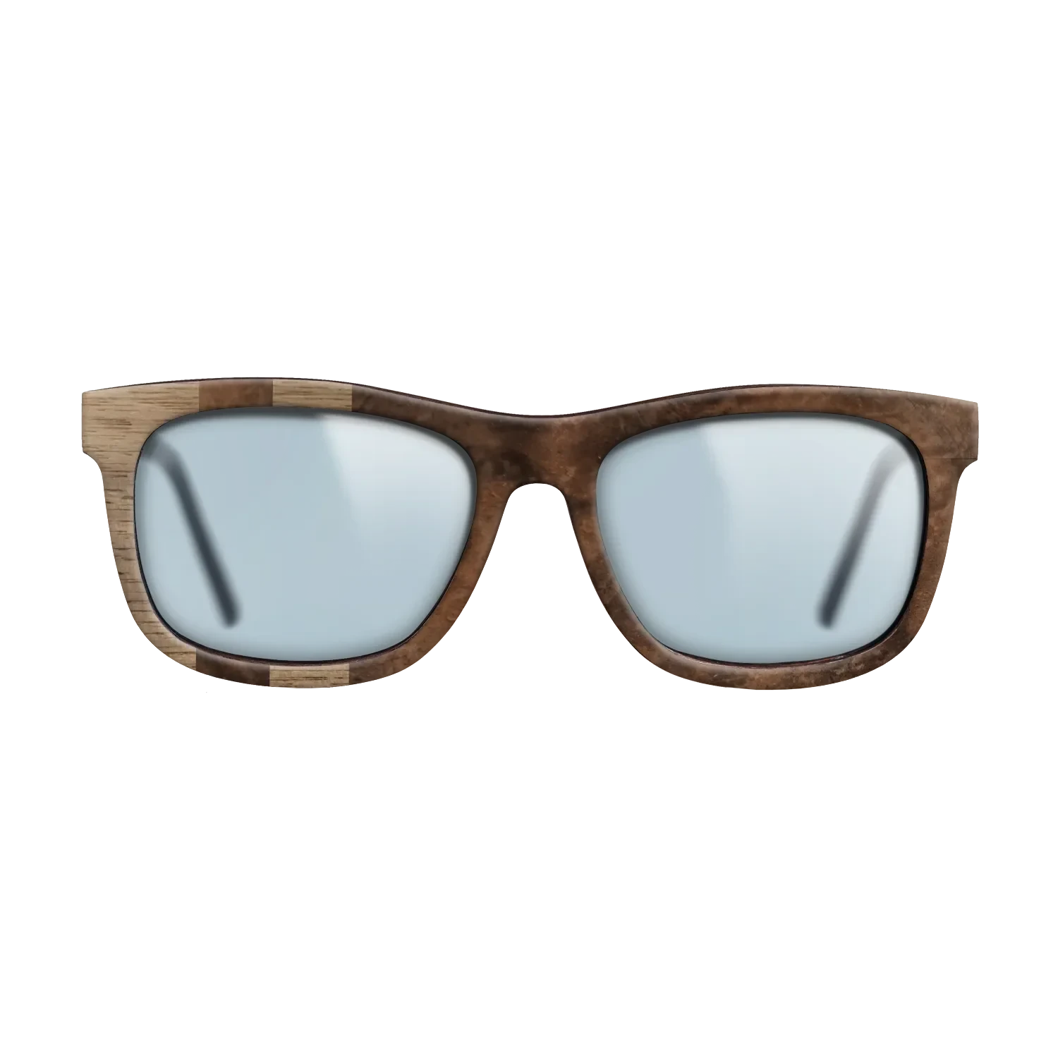 Walnut: Straight Grain,Walnut Burl: Splice - The Hero - Square - 1136 - SIRIS wood optic