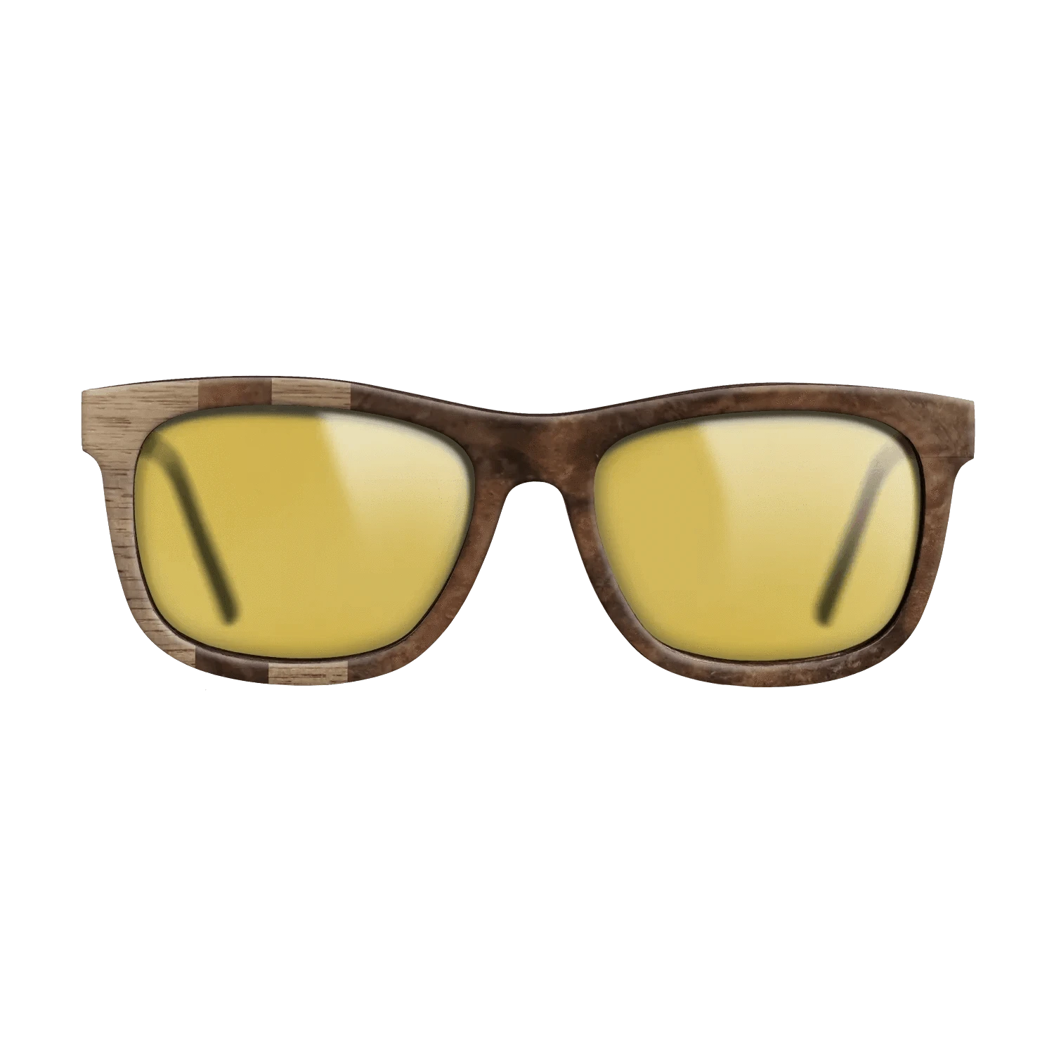 Walnut: Straight Grain,Walnut Burl: Splice - The Hero - Square - 1136 - SIRIS wood optic