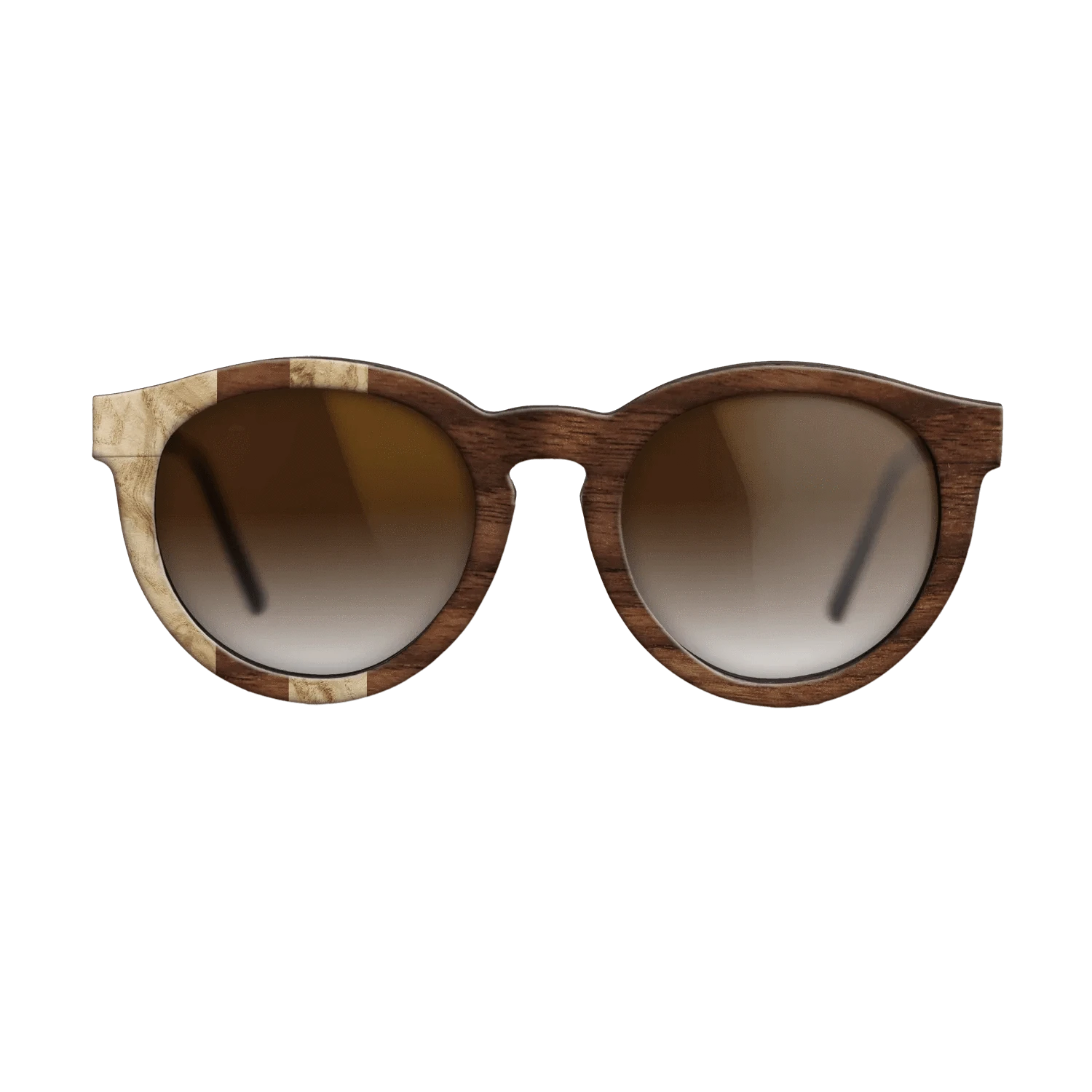 Olive Burl,Walnut Claro Dark: Splice - The Rebel - Round - SIRIS wood optic