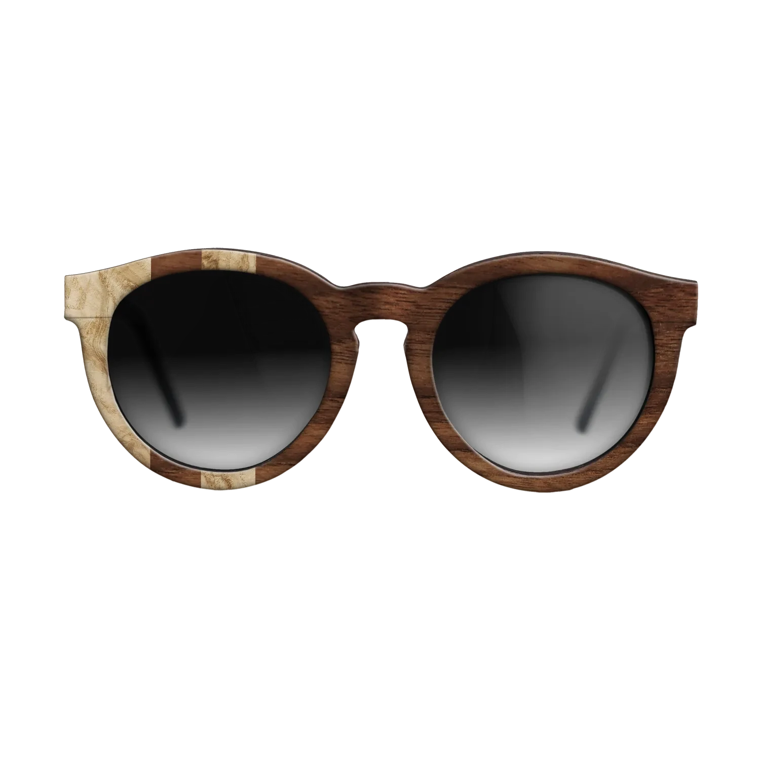 Olive Burl,Walnut Claro Dark: Splice - The Rebel - Round - SIRIS wood optic