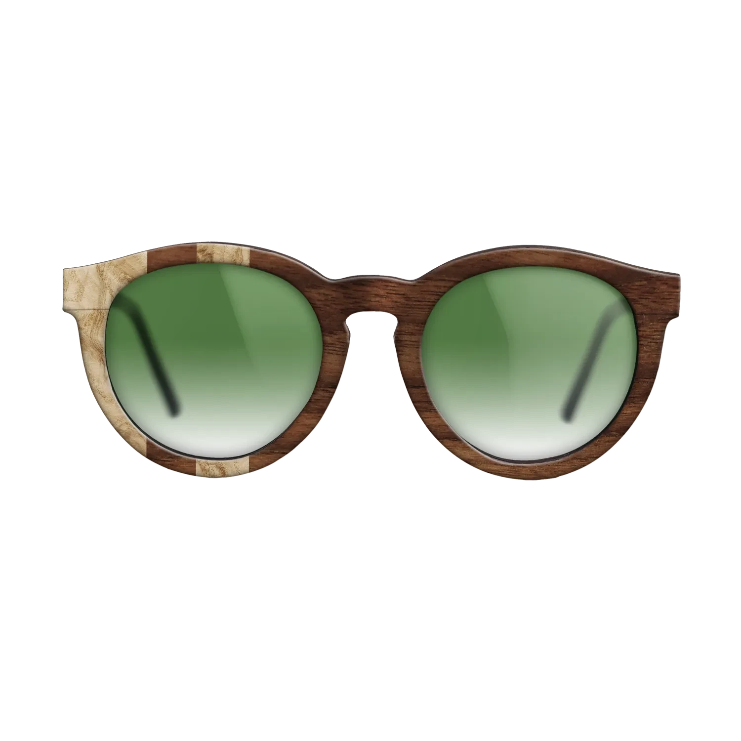 Olive Burl,Walnut Claro Dark: Splice - The Rebel - Round - SIRIS wood optic