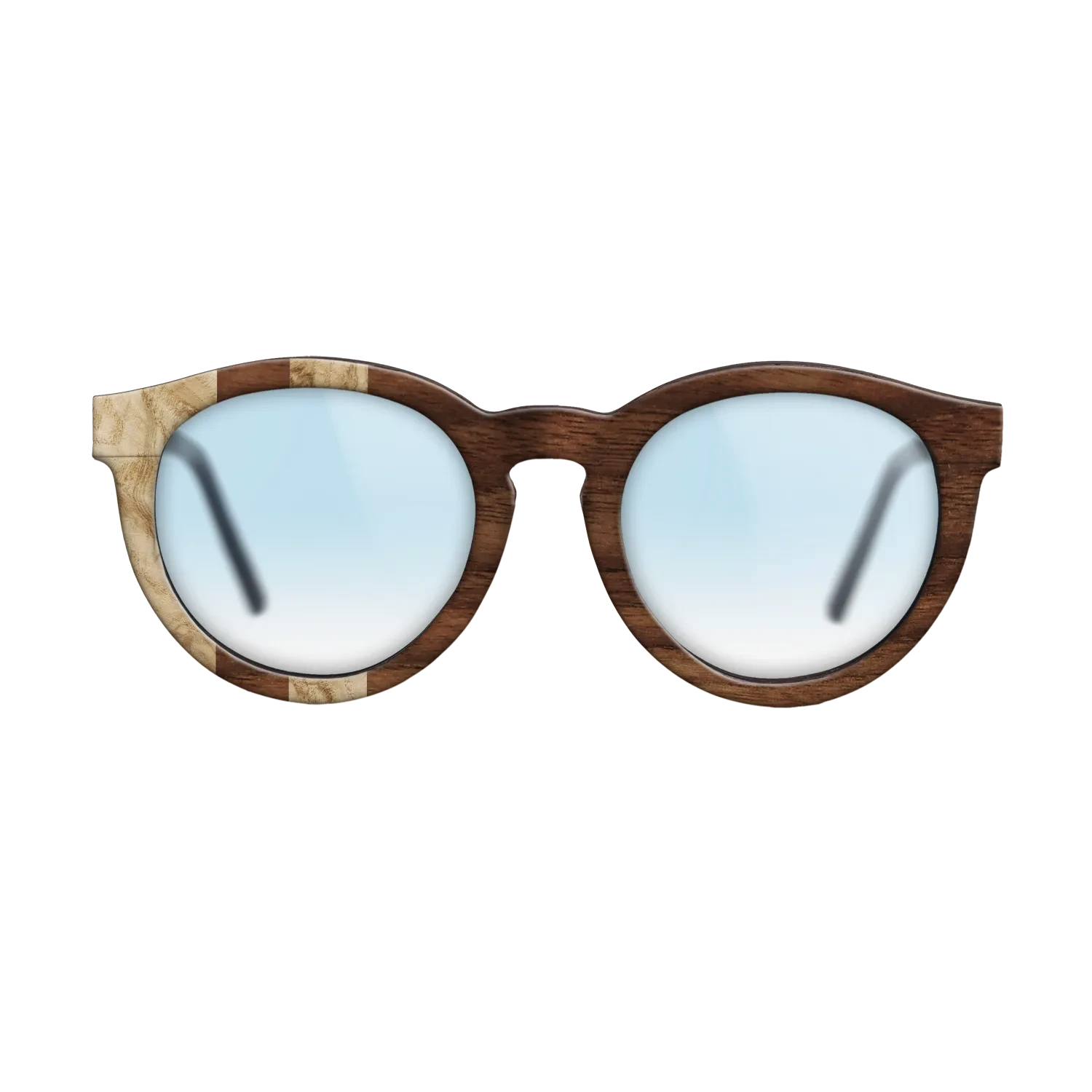 Olive Burl,Walnut Claro Dark: Splice - The Rebel - Round - SIRIS wood optic