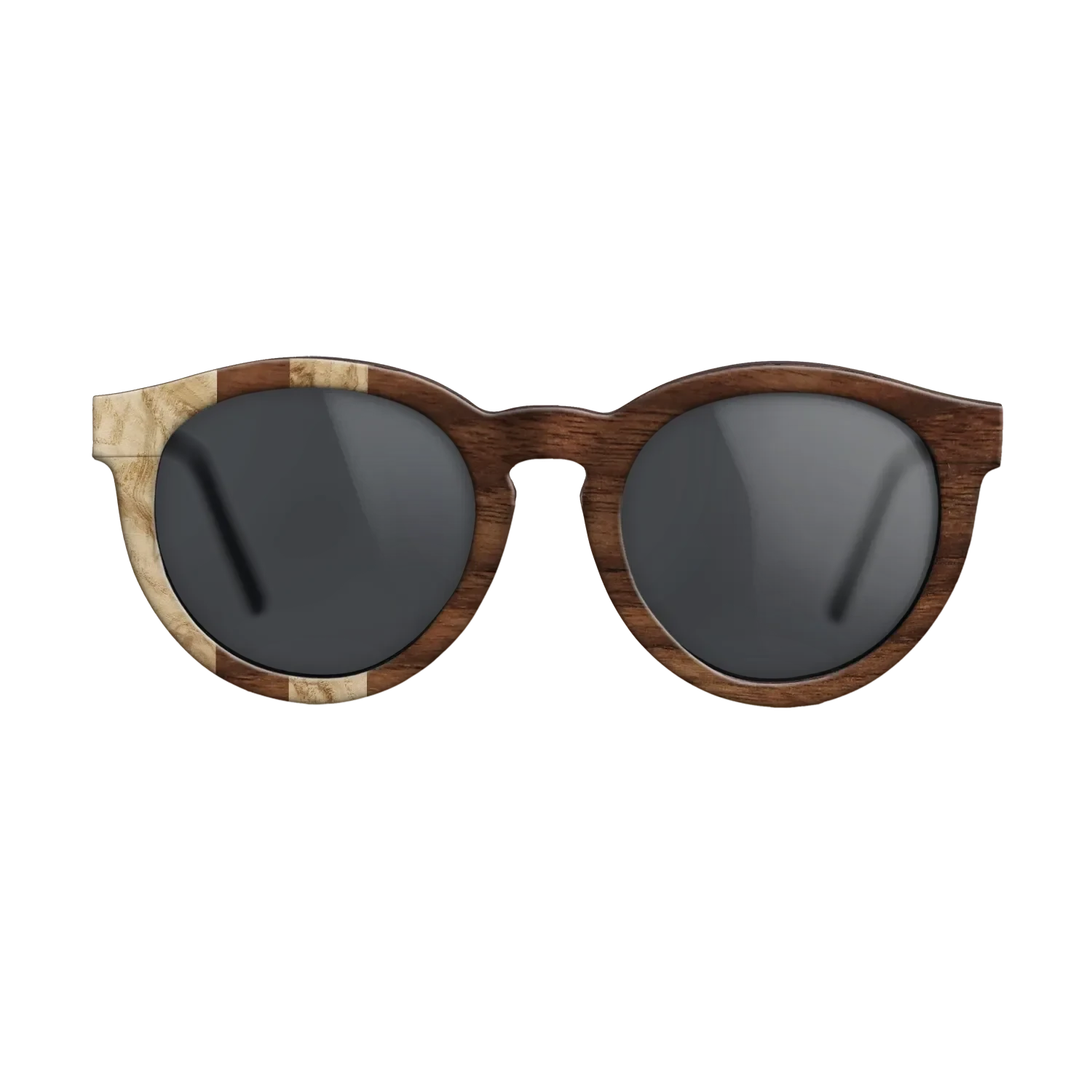 Olive Burl,Walnut Claro Dark: Splice - The Rebel - Round - SIRIS wood optic