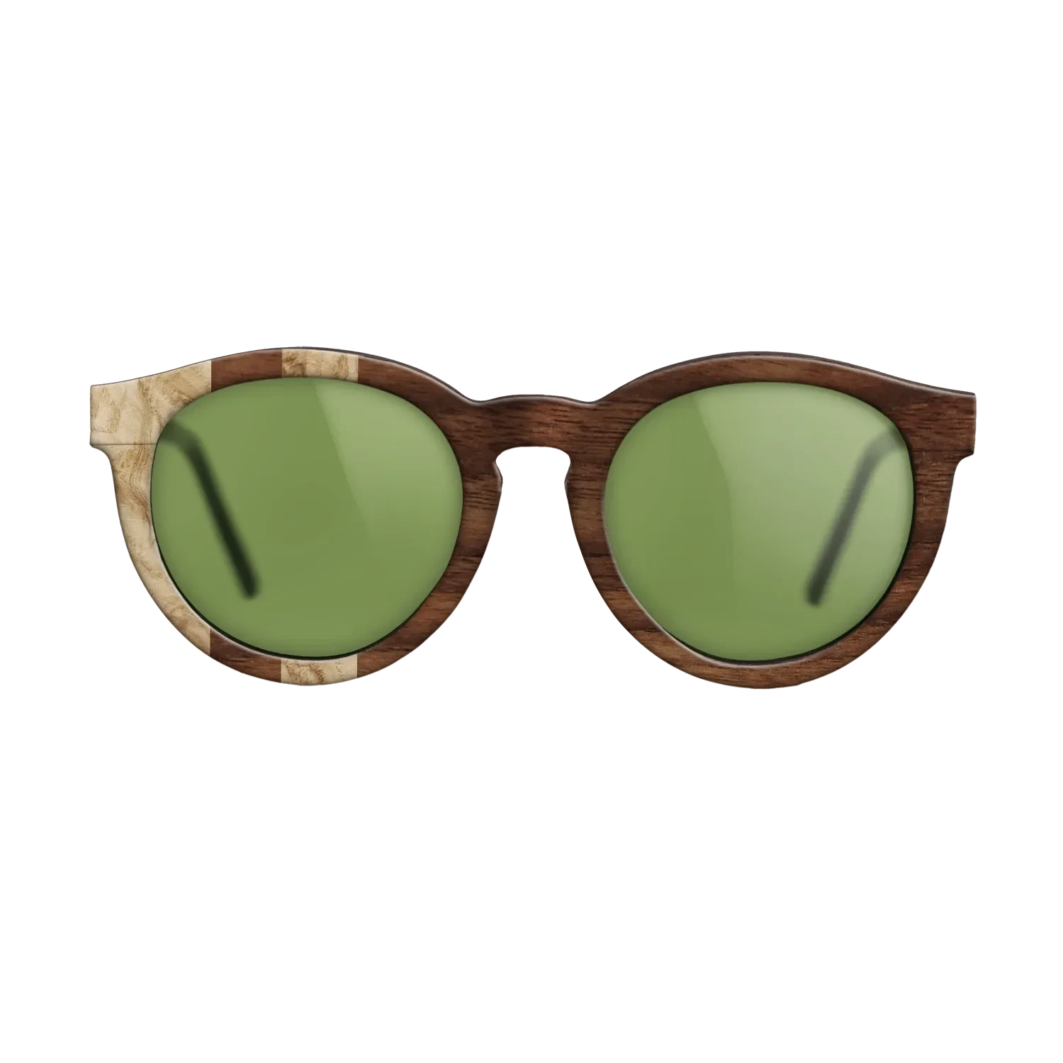 Olive Burl,Walnut Claro Dark: Splice - The Rebel - Round - SIRIS wood optic